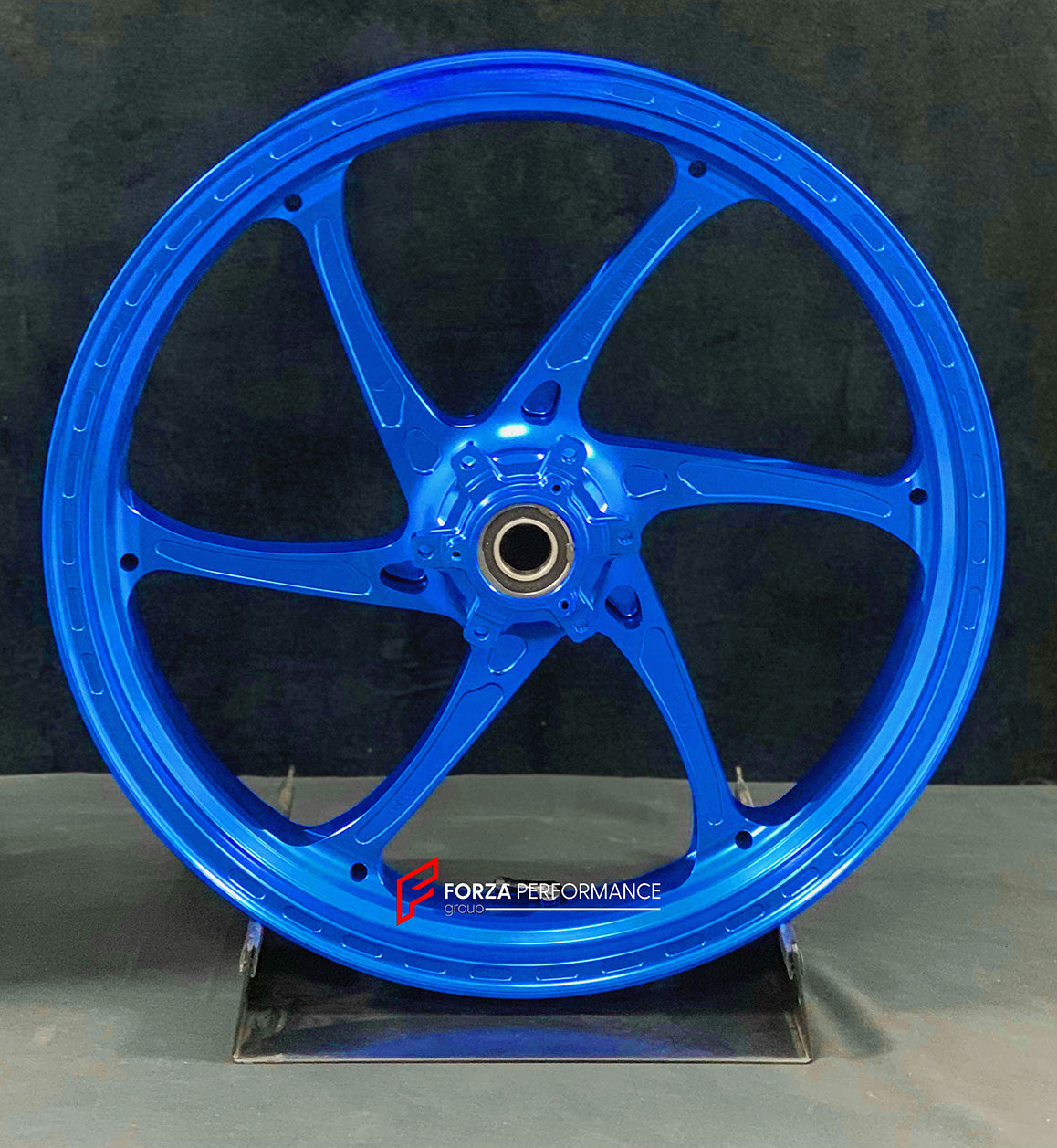 We manufacture premium quality forged motorcycle wheels rims for S1000RR M1000RR in any design, size, color.

Wheel sizes (motorcycle spec):

Front: 3.5 x 17

Rear: 6 x 17

Weight:

Front: 3.25 kg (7.16 lbs)

Rear: 4.35 kg (9.59 lbs)


Finishing: Gloss Blue

Forza Performance Group engineers and manufactures each forged motorcycle wheel individually per order. This ensures precise fitment, uncompromised strength, and unique styling. Whether for racing, touring, or daily use — our wheels are built for both p