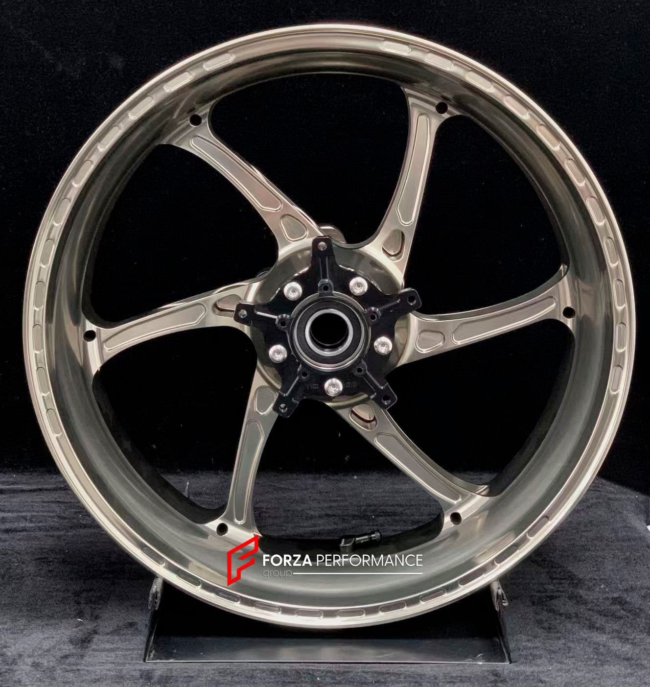 We manufacture premium quality forged motorcycle wheels rims for S1000RR M1000RR in any design, size, color.

Wheel sizes (motorcycle spec):

Front: 3.5 x 17

Rear: 6 x 17

Weight:

Front: 3.75 kg (7.16 lbs)

Rear: 4.4 kg (9.59 lbs)


Finishing: Satin Blonze

Forza Performance Group engineers and manufactures each forged motorcycle wheel individually per order. This ensures precise fitment, uncompromised strength, and unique styling. Whether for racing, touring, or daily use — our wheels are built for both 