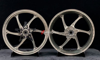 We manufacture premium quality forged motorcycle wheels rims for S1000RR M1000RR in any design, size, color.

Wheel sizes (motorcycle spec):

Front: 3.5 x 17

Rear: 6 x 17

Weight:

Front: 3.75 kg (7.16 lbs)

Rear: 4.4 kg (9.59 lbs)


Finishing: Satin Blonze

Forza Performance Group engineers and manufactures each forged motorcycle wheel individually per order. This ensures precise fitment, uncompromised strength, and unique styling. Whether for racing, touring, or daily use — our wheels are built for both 