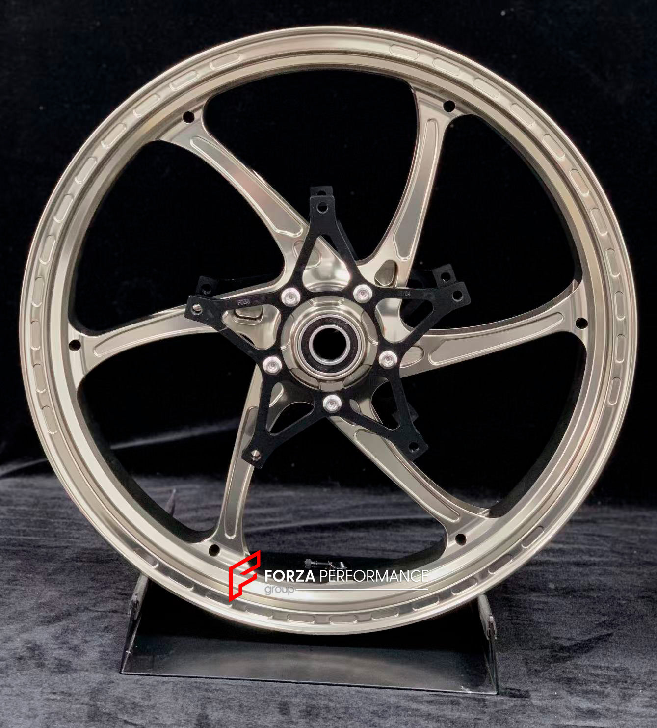 We manufacture premium quality forged motorcycle wheels rims for S1000RR M1000RR in any design, size, color.

Wheel sizes (motorcycle spec):

Front: 3.5 x 17

Rear: 6 x 17

Weight:

Front: 3.75 kg (7.16 lbs)

Rear: 4.4 kg (9.59 lbs)


Finishing: Satin Blonze

Forza Performance Group engineers and manufactures each forged motorcycle wheel individually per order. This ensures precise fitment, uncompromised strength, and unique styling. Whether for racing, touring, or daily use — our wheels are built for both 