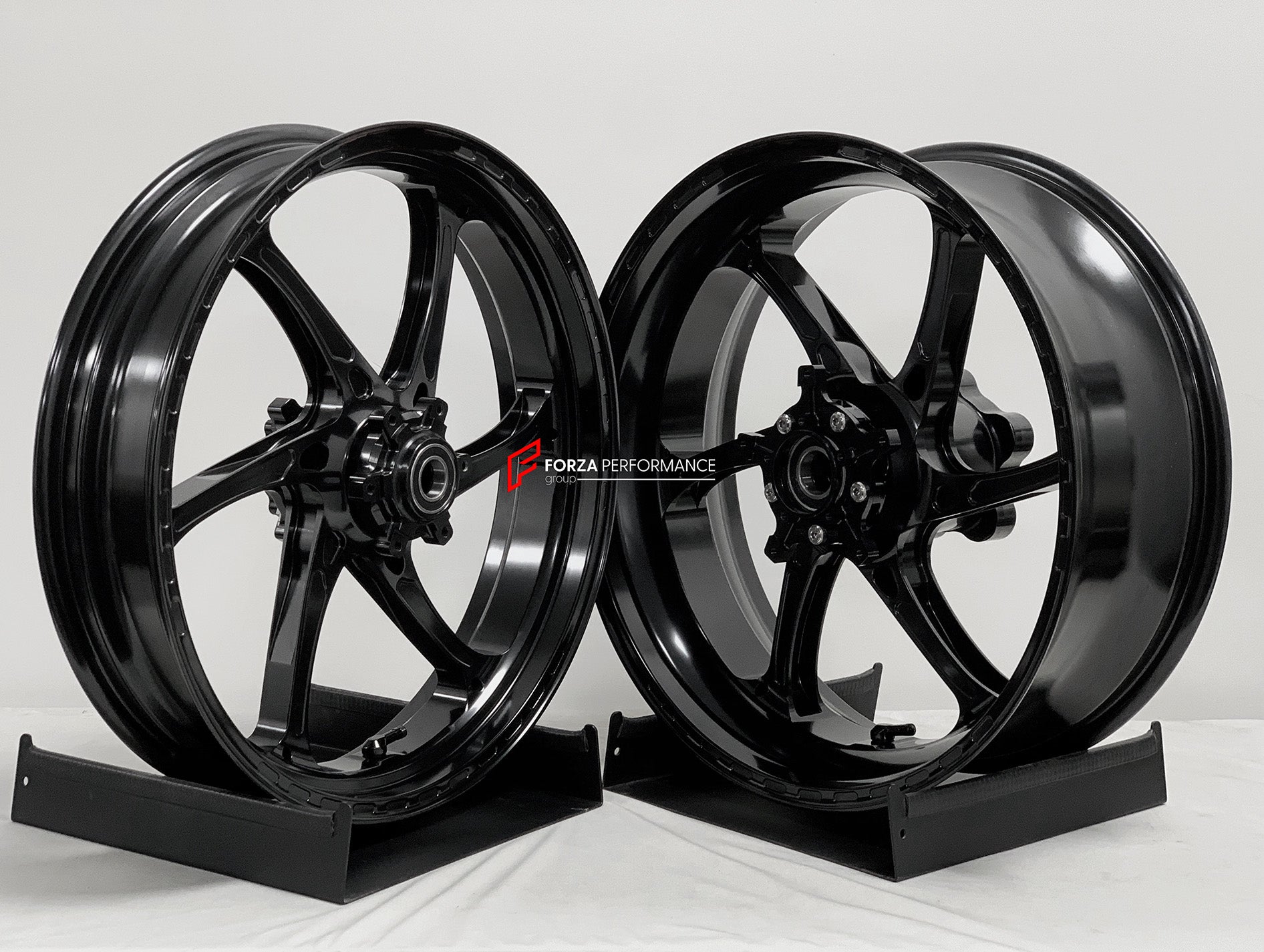 We manufacture premium quality forged motorcycle wheels rims for S1000RR M1000RR in any design, size, color.

Wheel sizes (motorcycle spec):

Front: 3.5 x 17

Rear: 6 x 17

Weight:

Front: 3.25 kg (7.16 lbs)

Rear: 4.5 kg (9.92 lbs)


Finishing: Satin Black

Forza Performance Group engineers and manufactures each forged motorcycle wheel individually per order. This ensures precise fitment, uncompromised strength, and unique styling. Whether for racing, touring, or daily use — our wheels are built for both p