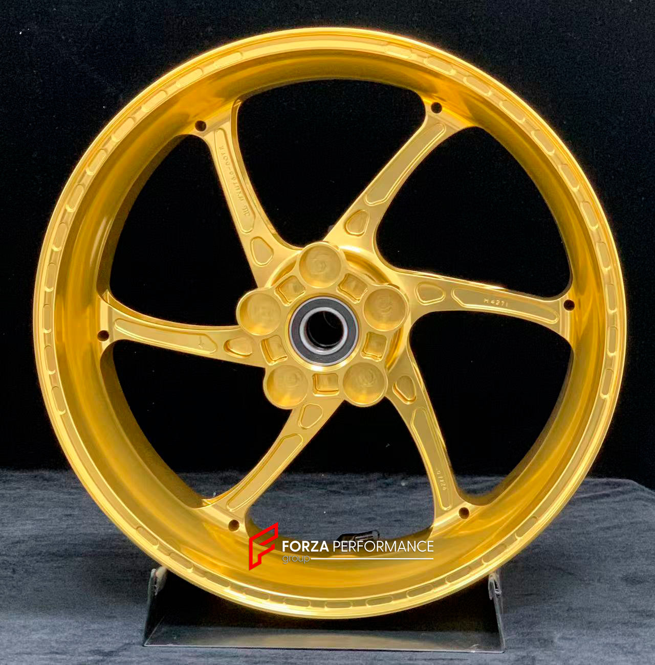 We manufacture premium quality forged motorcycle wheels rims for S1000RR M1000RR in any design, size, color.

Wheel sizes (motorcycle spec):

Front: 3.5 x 17

Rear: 6 x 17

Weight:

Front: 3.75 kg (8.27 lbs)

Rear: 4.4 kg (9.7 lbs)

Finishing: Satin Gold

Forza Performance Group engineers and manufactures each forged motorcycle wheel individually per order. This ensures precise fitment, uncompromised strength, and unique styling. Whether for racing, touring, or daily use — our wheels are built for both perf