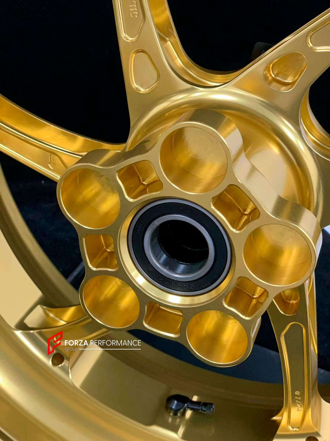 We manufacture premium quality forged motorcycle wheels rims for S1000RR M1000RR in any design, size, color.

Wheel sizes (motorcycle spec):

Front: 3.5 x 17

Rear: 6 x 17

Weight:

Front: 3.75 kg (8.27 lbs)

Rear: 4.4 kg (9.7 lbs)

Finishing: Satin Gold

Forza Performance Group engineers and manufactures each forged motorcycle wheel individually per order. This ensures precise fitment, uncompromised strength, and unique styling. Whether for racing, touring, or daily use — our wheels are built for both perf