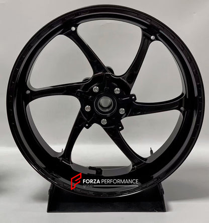 We manufacture premium quality forged motorcycle wheels rims for S1000RR M1000RR in any design, size, color.

Wheel sizes (motorcycle spec):

Front: 3.5 x 17

Rear: 6 x 17

Weight:

Front: 3.7 kg (8.16 lbs)

Rear: 4.4 kg (9.7 lbs)


Finishing: Satin Black

Forza Performance Group engineers and manufactures each forged motorcycle wheel individually per order. This ensures precise fitment, uncompromised strength, and unique styling. Whether for racing, touring, or daily use — our wheels are built for both per