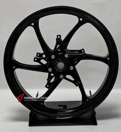 We manufacture premium quality forged motorcycle wheels rims for S1000RR M1000RR in any design, size, color.

Wheel sizes (motorcycle spec):

Front: 3.5 x 17

Rear: 6 x 17

Weight:

Front: 3.7 kg (8.16 lbs)

Rear: 4.4 kg (9.7 lbs)


Finishing: Satin Black

Forza Performance Group engineers and manufactures each forged motorcycle wheel individually per order. This ensures precise fitment, uncompromised strength, and unique styling. Whether for racing, touring, or daily use — our wheels are built for both per