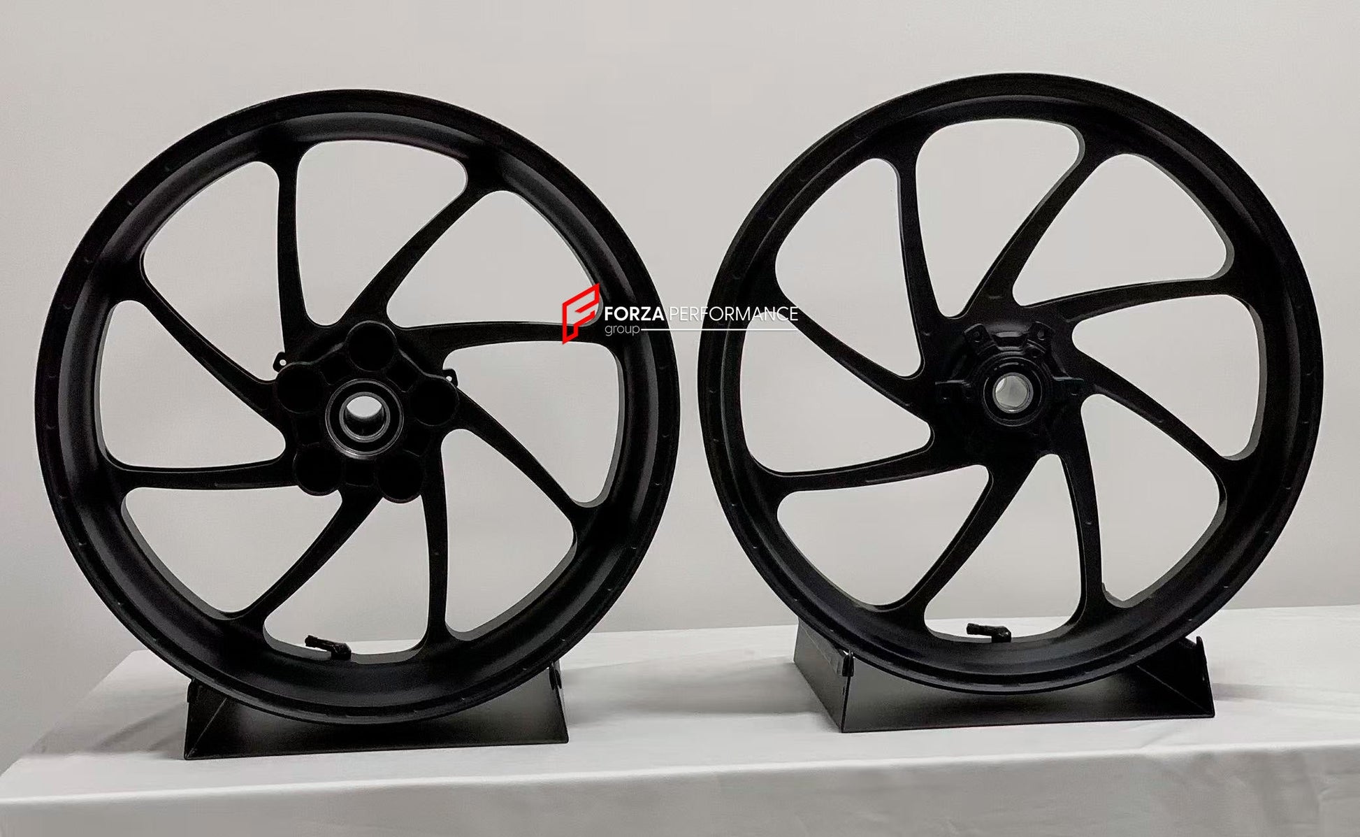We manufacture premium quality forged motorcycle wheels rims for BMW S1000RR M1000RR in any design, size, color.

Wheel sizes (motorcycle spec):

Front: 3.5 x 17

Rear: 6 x 17

Weight:

Front: 3.35 kg (7.38 lbs)

Rear: 4.25 kg (9.37 lbs)


Finishing: Matt Black

Forza Performance Group engineers and manufactures each forged motorcycle wheel individually per order. This ensures precise fitment, uncompromised strength, and unique styling. Whether for racing, touring, or daily use — our wheels are built for bo