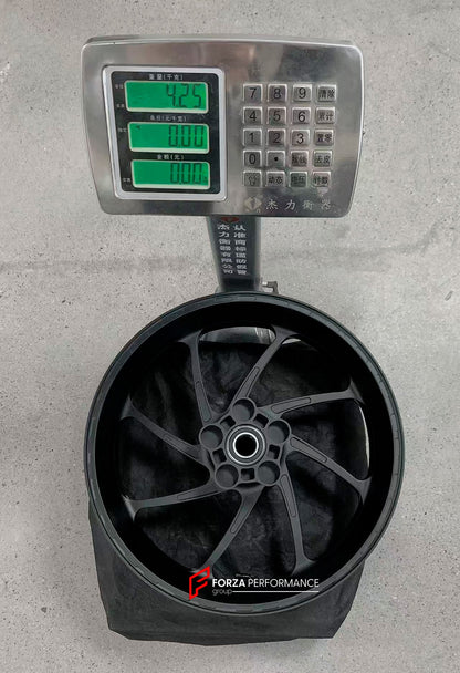 We manufacture premium quality forged motorcycle wheels rims for BMW S1000RR M1000RR in any design, size, color.

Wheel sizes (motorcycle spec):

Front: 3.5 x 17

Rear: 6 x 17

Weight:

Front: 3.35 kg (7.38 lbs)

Rear: 4.25 kg (9.37 lbs)


Finishing: Matt Black

Forza Performance Group engineers and manufactures each forged motorcycle wheel individually per order. This ensures precise fitment, uncompromised strength, and unique styling. Whether for racing, touring, or daily use — our wheels are built for bo