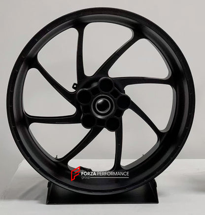 We manufacture premium quality forged motorcycle wheels rims for BMW S1000RR M1000RR in any design, size, color.

Wheel sizes (motorcycle spec):

Front: 3.5 x 17

Rear: 6 x 17

Weight:

Front: 3.35 kg (7.38 lbs)

Rear: 4.25 kg (9.37 lbs)


Finishing: Matt Black

Forza Performance Group engineers and manufactures each forged motorcycle wheel individually per order. This ensures precise fitment, uncompromised strength, and unique styling. Whether for racing, touring, or daily use — our wheels are built for bo