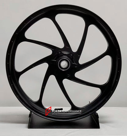 We manufacture premium quality forged motorcycle wheels rims for BMW S1000RR M1000RR in any design, size, color.

Wheel sizes (motorcycle spec):

Front: 3.5 x 17

Rear: 6 x 17

Weight:

Front: 3.35 kg (7.38 lbs)

Rear: 4.25 kg (9.37 lbs)


Finishing: Matt Black

Forza Performance Group engineers and manufactures each forged motorcycle wheel individually per order. This ensures precise fitment, uncompromised strength, and unique styling. Whether for racing, touring, or daily use — our wheels are built for bo