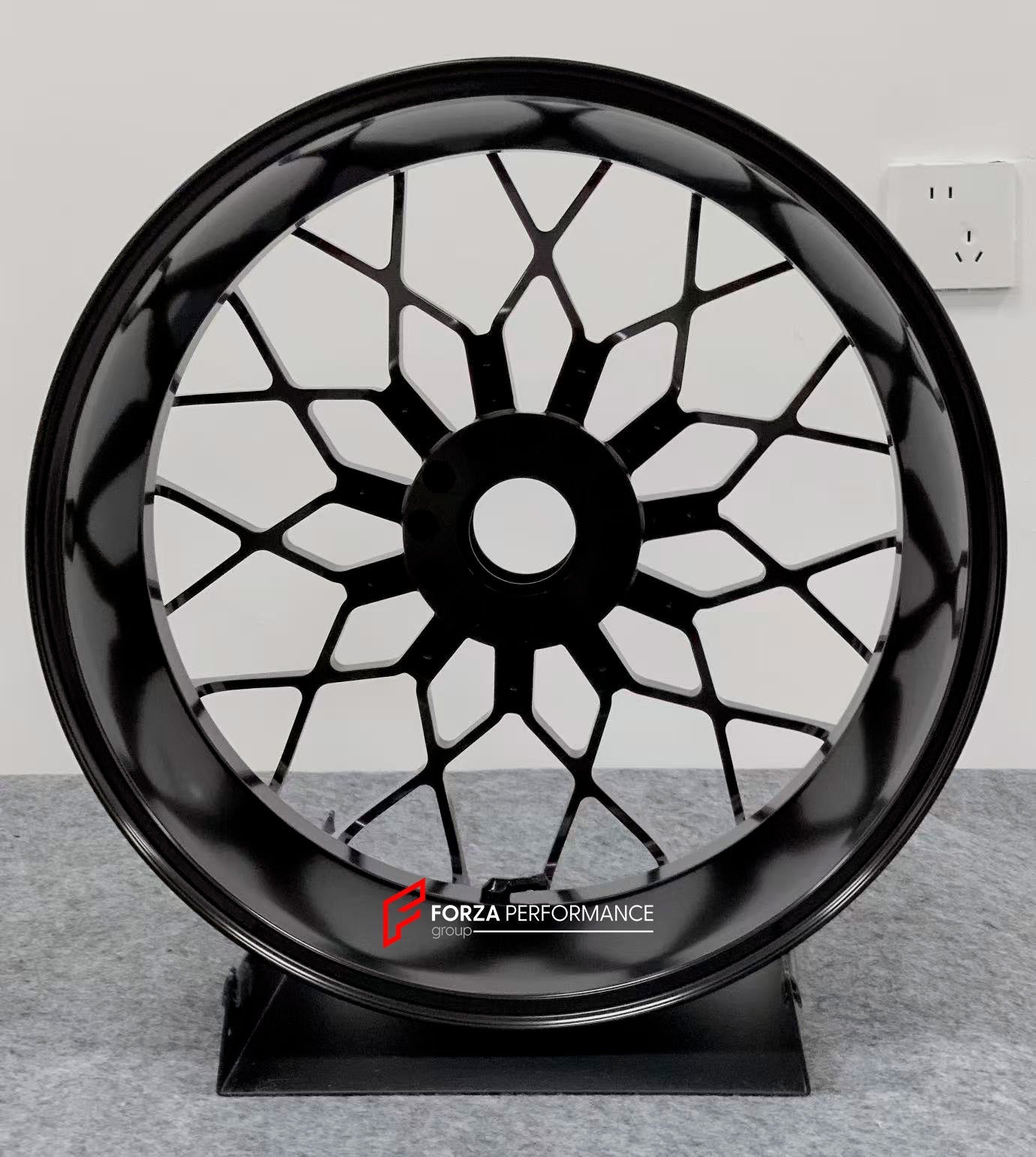 We manufacture premium quality forged motorcycle wheels rims for DUCATI PANIGALE V4 V4S V4R V4 SP2 in any design, size, color.

Wheel sizes (motorcycle spec):

Front: 3.5 x 17

Rear: 6 x 17

Weight:

Front: 4.25 kg (9.37 lbs)

Rear: 4.95 kg (10.91 lbs)

Finishing: Brushed Black

Forza Performance Group engineers and manufactures each forged motorcycle wheel individually per order. This ensures precise fitment, uncompromised strength, and unique styling. Whether for racing, touring, or daily use — our wheels