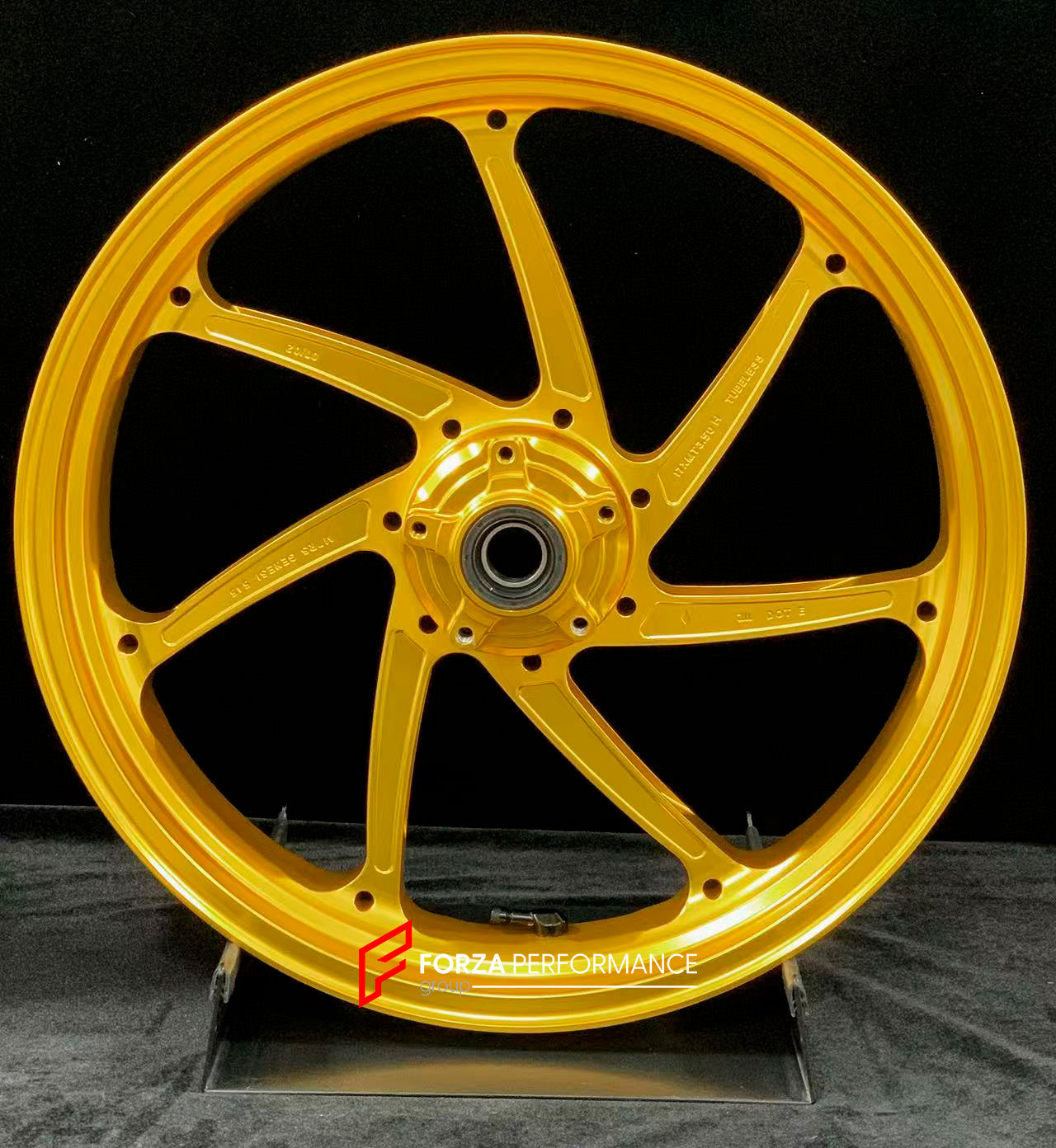 We manufacture premium quality forged motorcycle wheels rims for DUCATI HYPERMOTARD 698 MONO 950 950 RVE 950 SP in any design, size, color.

Wheel sizes (motorcycle spec):

Front: 3.5 x 17

Rear: 5.5 x 17

Weight:

Front: 3.8 kg (6.61 lbs)

Rear: 4.15 kg (8.82 lbs)


Finishing: Satin Gold

Forza Performance Group engineers and manufactures each forged motorcycle wheel individually per order. This ensures precise fitment, uncompromised strength, and unique styling. Whether for racing, touring, or daily use 