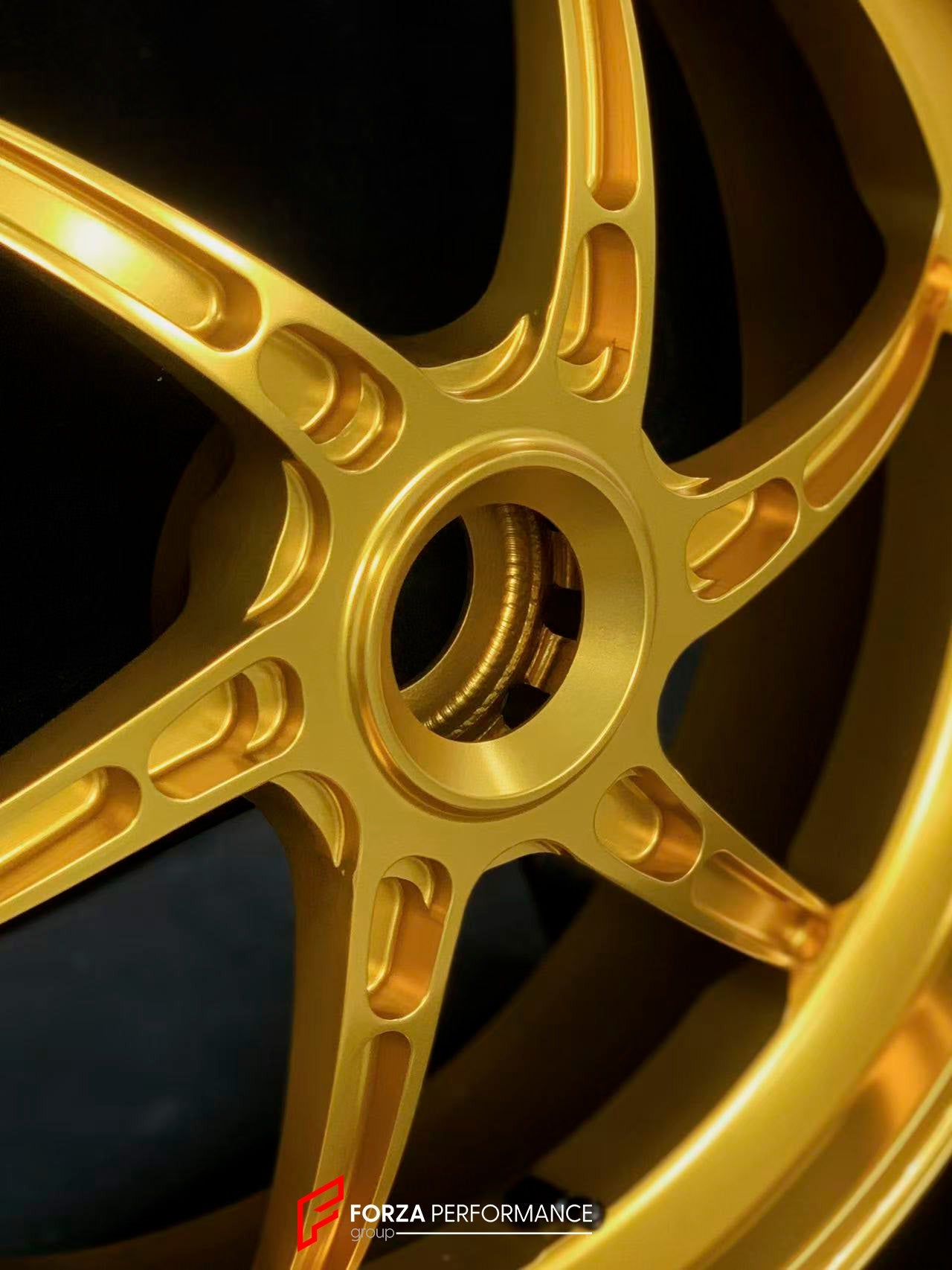 We manufacture premium quality forged motorcycle wheels rims for DUCATI MULTISTRADA V4 V4S V4RS V4 RALLY V4 PIKES PEAK in any design, size, color.

Wheel sizes (motorcycle spec):

Front: 3.0 x 19

Rear: 4.5 x 17

Weight:

Front: 3.45 kg (7.6 lbs)

Rear: 3.3 kg (7.27 lbs)

Finishing: Satin Gold

Forza Performance Group engineers and manufactures each forged motorcycle wheel individually per order. This ensures precise fitment, uncompromised strength, and unique styling. Whether for racing, touring, or daily 