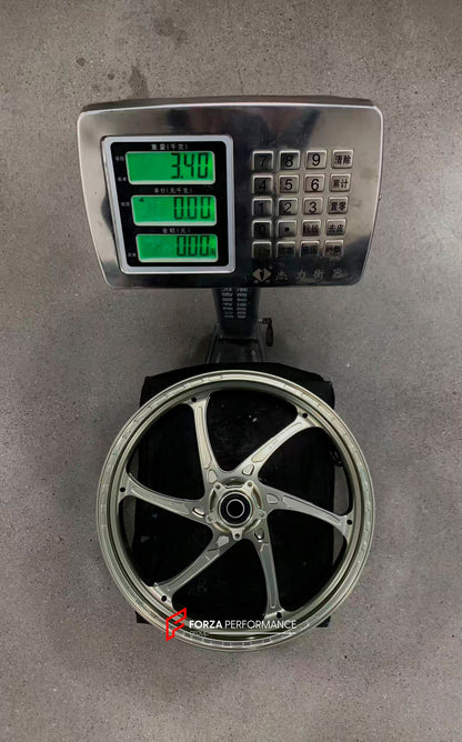 We manufacture premium quality forged motorcycle wheels rims for DUCATI MULTISTRADA V4 V4S V4RS V4 RALLY V4 PIKES PEAK in any design, size, color.

Wheel sizes (motorcycle spec):

Front: 3.0 x 19

Rear: 4.5 x 17

Weight:

Front: 3.6 kg (7.94 lbs)

Rear: 3.4 kg (7.5 lbs)


Finishing: Satin Gold

Forza Performance Group engineers and manufactures each forged motorcycle wheel individually per order. This ensures precise fitment, uncompromised strength, and unique styling. Whether for racing, touring, or daily 