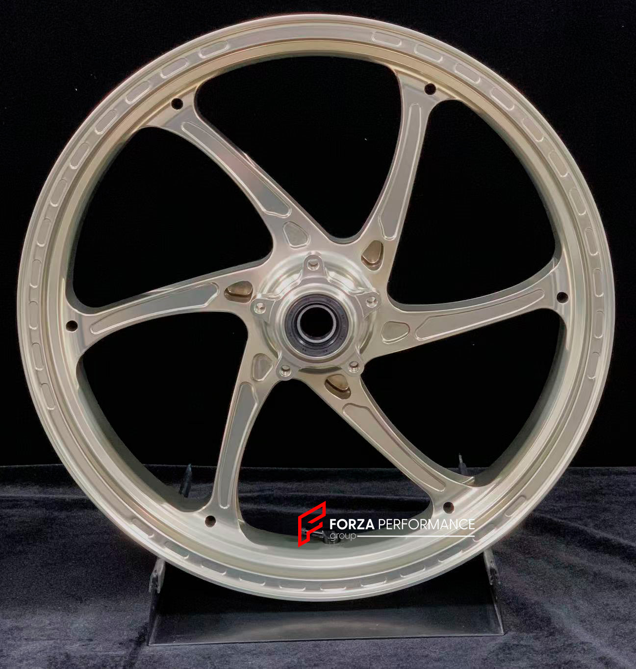 We manufacture premium quality forged motorcycle wheels rims for DUCATI MULTISTRADA V4 V4S V4RS V4 RALLY V4 PIKES PEAK in any design, size, color.

Wheel sizes (motorcycle spec):

Front: 3.0 x 19

Rear: 4.5 x 17

Weight:

Front: 3.6 kg (7.94 lbs)

Rear: 3.4 kg (7.5 lbs)


Finishing: Satin Gold

Forza Performance Group engineers and manufactures each forged motorcycle wheel individually per order. This ensures precise fitment, uncompromised strength, and unique styling. Whether for racing, touring, or daily 
