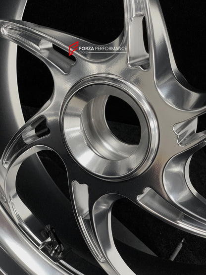 We manufacture premium quality forged motorcycle wheels rims for DUCATI PANIGALE V4 V4S V4R V4 SP2 in any design, size, color.

Wheel sizes (motorcycle spec):

Front: 3.5 x 17

Rear: 6 x 17

Weight:

Front: 4.15 kg (9.15 lbs)

Rear: 4.3 kg (9.48 lbs)


Finishing: Polished

Forza Performance Group engineers and manufactures each forged motorcycle wheel individually per order. This ensures precise fitment, uncompromised strength, and unique styling. Whether for racing, touring, or daily use — our wheels are b