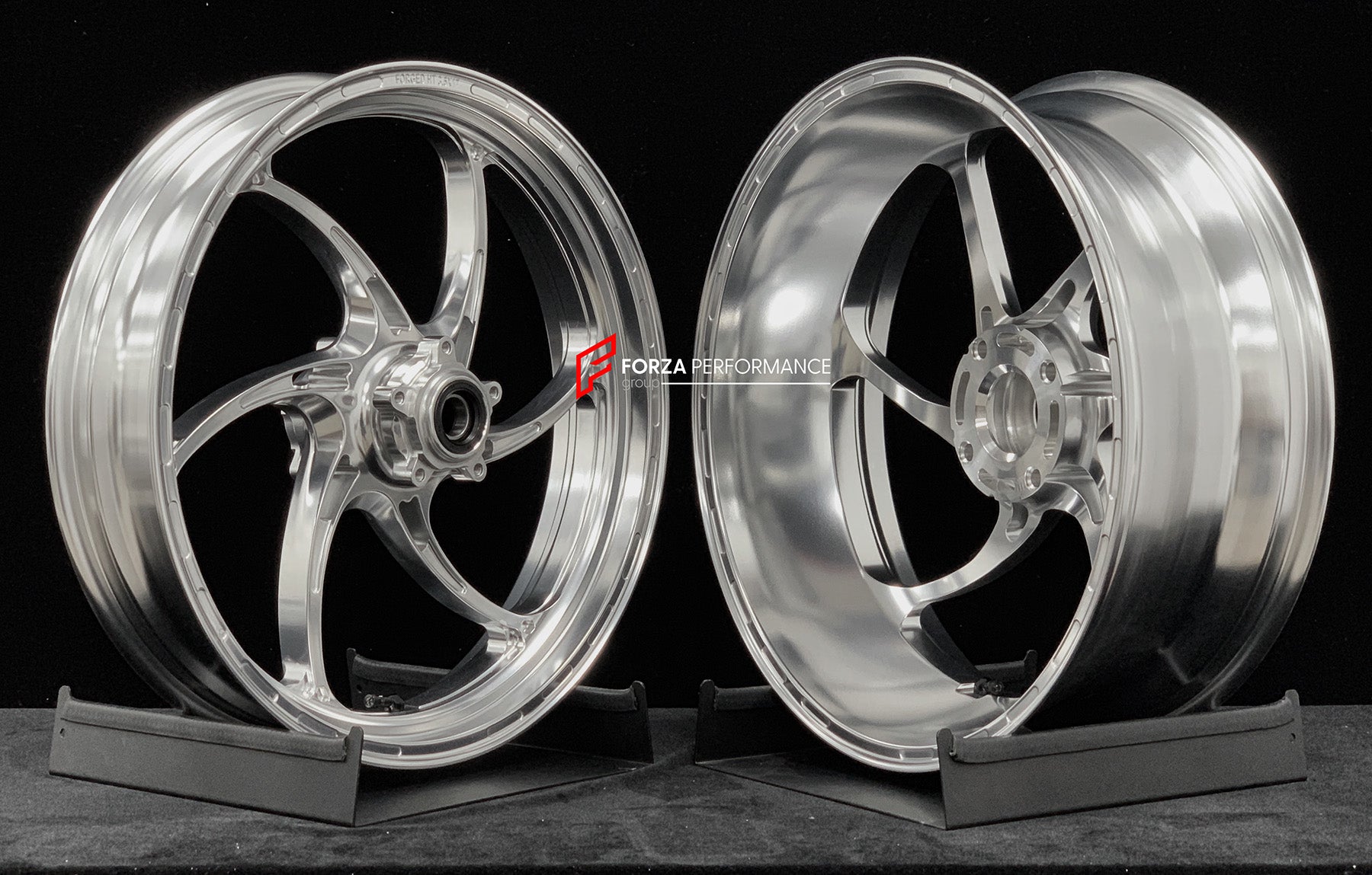 We manufacture premium quality forged motorcycle wheels rims for DUCATI PANIGALE V4 V4S V4R V4 SP2 in any design, size, color.

Wheel sizes (motorcycle spec):

Front: 3.5 x 17

Rear: 6 x 17

Weight:

Front: 4.15 kg (9.15 lbs)

Rear: 4.3 kg (9.48 lbs)


Finishing: Polished

Forza Performance Group engineers and manufactures each forged motorcycle wheel individually per order. This ensures precise fitment, uncompromised strength, and unique styling. Whether for racing, touring, or daily use — our wheels are b