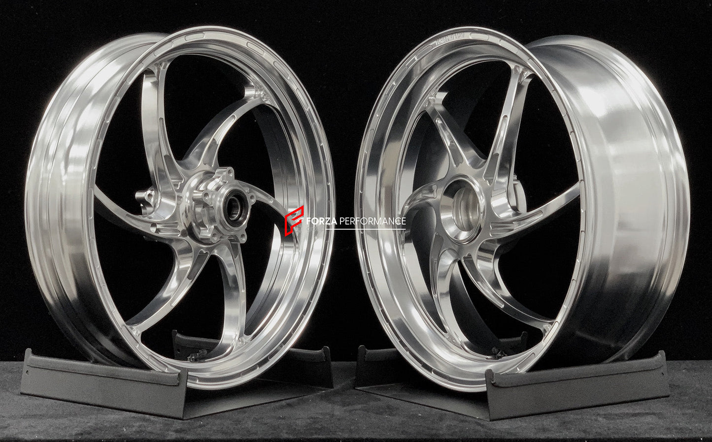 We manufacture premium quality forged motorcycle wheels rims for DUCATI PANIGALE V4 V4S V4R V4 SP2 in any design, size, color.

Wheel sizes (motorcycle spec):

Front: 3.5 x 17

Rear: 6 x 17

Weight:

Front: 4.15 kg (9.15 lbs)

Rear: 4.3 kg (9.48 lbs)


Finishing: Polished

Forza Performance Group engineers and manufactures each forged motorcycle wheel individually per order. This ensures precise fitment, uncompromised strength, and unique styling. Whether for racing, touring, or daily use — our wheels are b