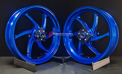 We manufacture premium quality forged motorcycle wheels rims for HONDA FORZA 750 in any design, size, color.

Wheel sizes (motorcycle spec):

Front: 3.5 x 17

Rear: 4.5 x 17

Weight:

Front: 3.85 kg (8.49 lbs)

Rear: 4.16 kg (9.17 lbs)


Finishing: Gloss Blue

Forza Performance Group engineers and manufactures each forged motorcycle wheel individually per order. This ensures precise fitment, uncompromised strength, and unique styling. Whether for racing, touring, or daily use — our wheels are built for both