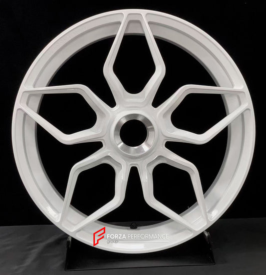 We manufacture premium quality forged motorcycle wheels rims for DUCATI PANIGALE V4 V4S V4R V4 SP2 in any design, size, color.

Wheel sizes (motorcycle spec):

Front: 3.5 x 17

Rear: 6 x 17

Weight:

Front: 4.45 kg (9.81 lbs)

Rear: 4.5 kg (9.92 lbs)


Finishing: Gloss White

Forza Performance Group engineers and manufactures each forged motorcycle wheel individually per order. This ensures precise fitment, uncompromised strength, and unique styling. Whether for racing, touring, or daily use — our wheels ar