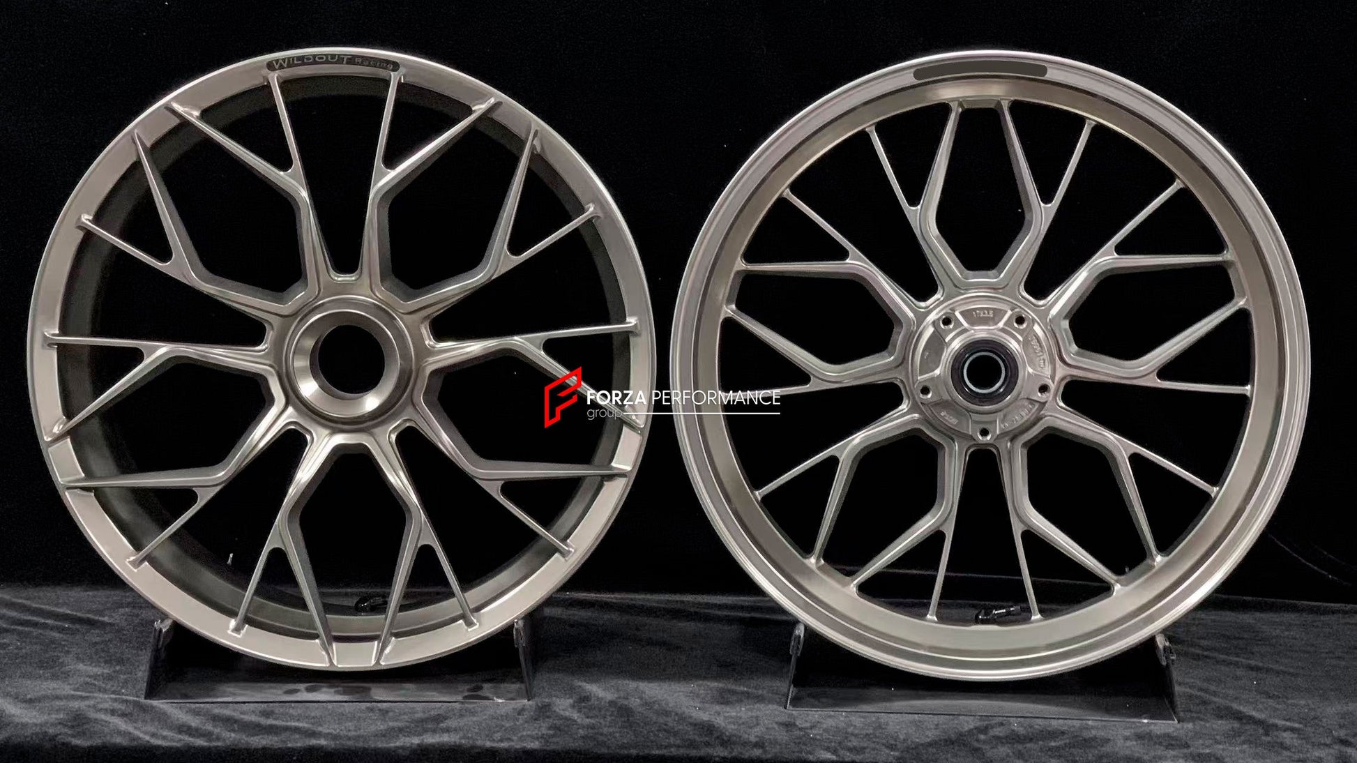 We manufacture premium quality forged motorcycle wheels rims for DUCATI PANIGALE V4 V4S V4R V4 SP2 in any design, size, color.

Wheel sizes (motorcycle spec):

Front: 3.5 x 17

Rear: 6 x 17

Weight:

Front: 4.1 kg (9.04 lbs)

Rear: 4.2 kg (9.26 lbs)


Finishing: Gloss Silver

Forza Performance Group engineers and manufactures each forged motorcycle wheel individually per order. This ensures precise fitment, uncompromised strength, and unique styling. Whether for racing, touring, or daily use — our wheels ar