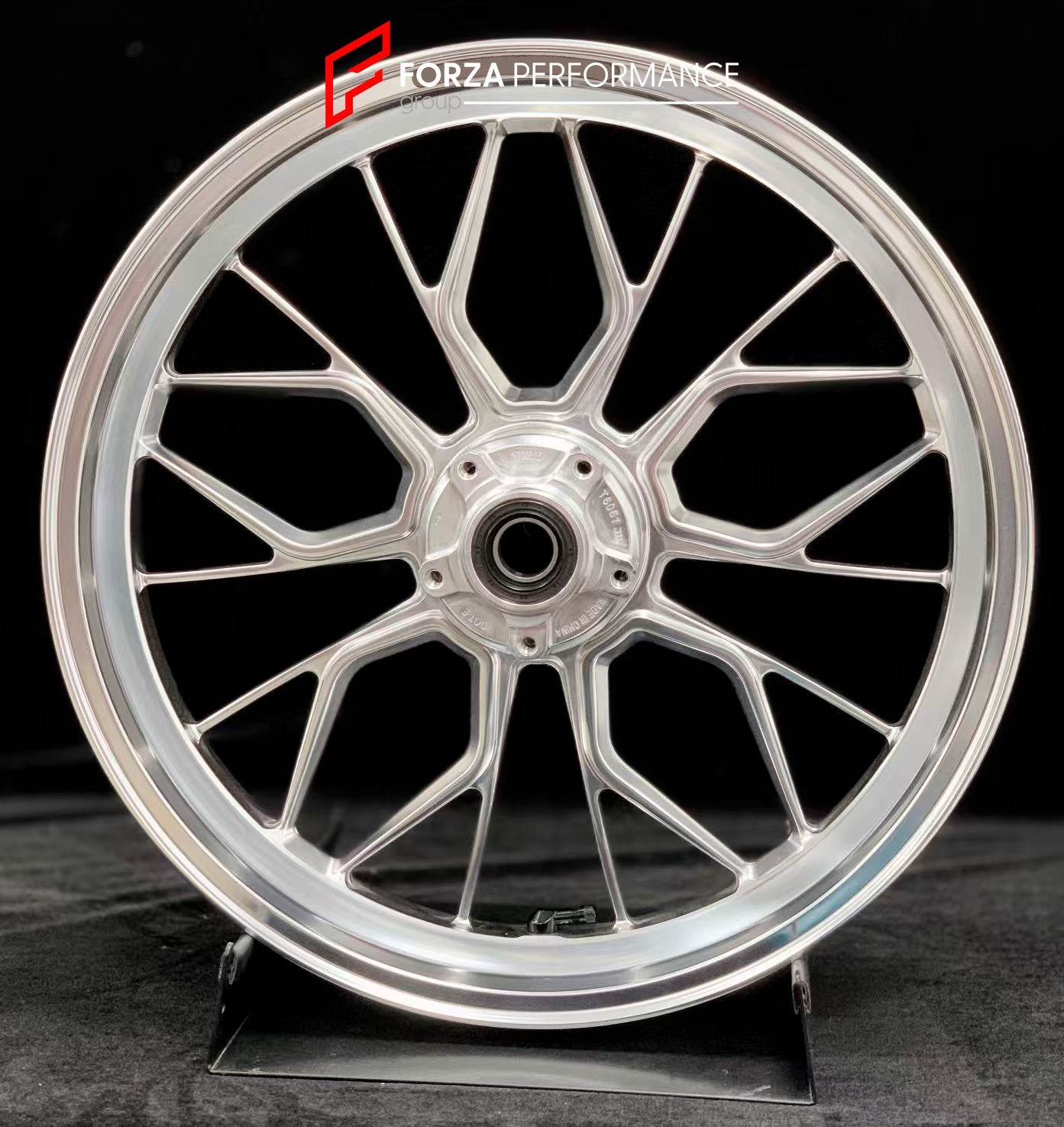 We manufacture premium quality forged motorcycle wheels rims for DUCATI PANIGALE V4 V4S V4R V4 SP2 in any design, size, color.

Wheel sizes (motorcycle spec):

Front: 3.5 x 17

Rear: 6 x 17

Weight:

Front: 4.1 kg (9.04 lbs)

Rear: 4.2 kg (9.26 lbs)


Finishing: Polished

Forza Performance Group engineers and manufactures each forged motorcycle wheel individually per order. This ensures precise fitment, uncompromised strength, and unique styling. Whether for racing, touring, or daily use — our wheels are bu