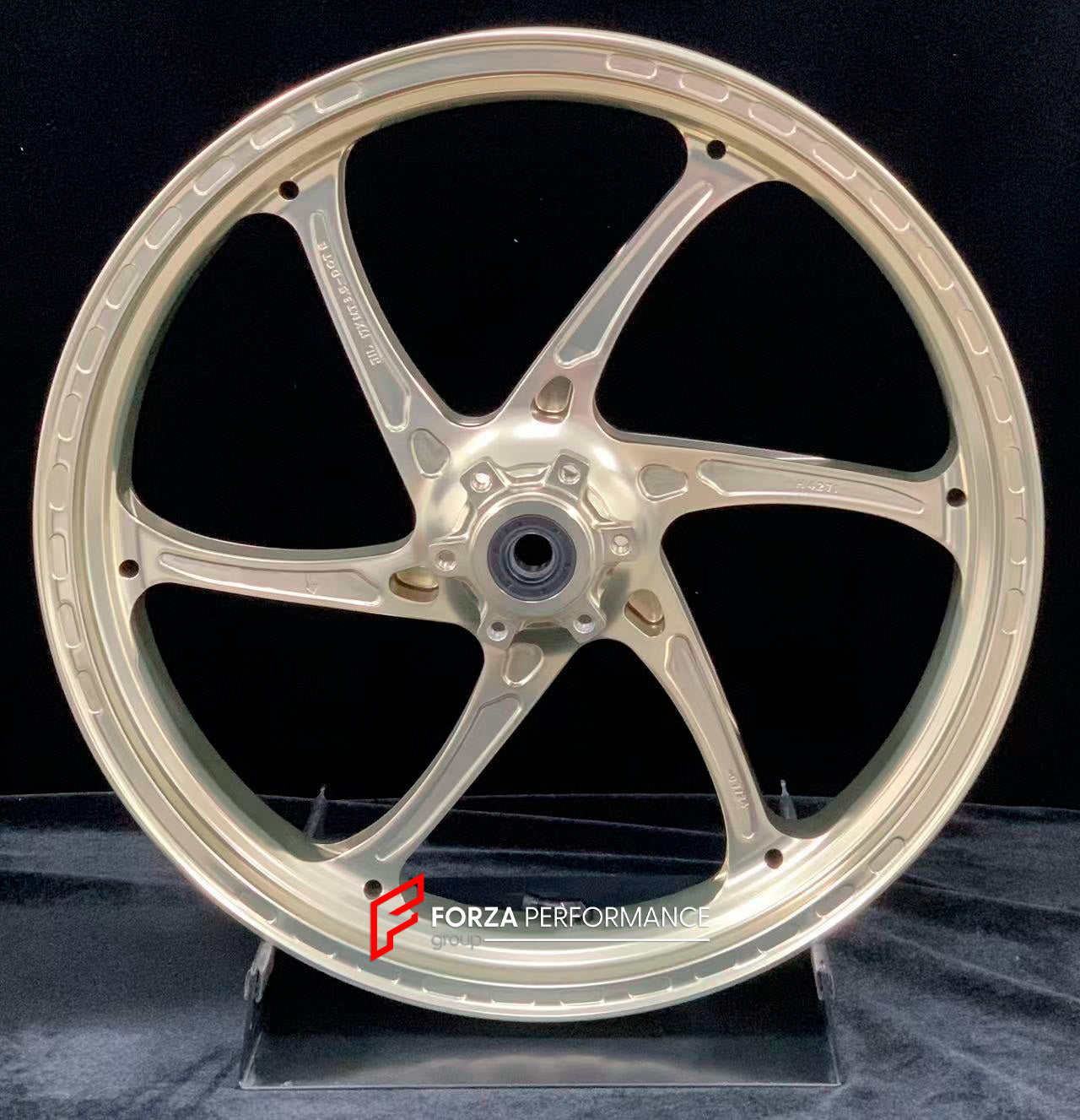 We manufacture premium quality forged motorcycle wheels rims for APRILIA RS660 in any design, size, color.

Wheel sizes (motorcycle spec):

Front: 3.5 x 17

Rear: 5.5 x 17

Weight:

Front: 3.75 kg (8.27 lbs)

Rear: 4.55 kg (10.03 lbs)


Finishing: Gloss Bronze

Forza Performance Group engineers and manufactures each forged motorcycle wheel individually per order. This ensures precise fitment, uncompromised strength, and unique styling. Whether for racing, touring, or daily use — our wheels are built for bot