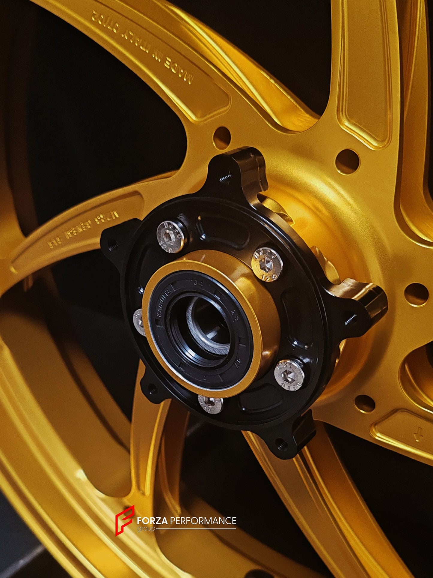 We manufacture premium quality forged motorcycle wheels rims for HONDA FORZA 750 in any design, size, color.

Wheel sizes (motorcycle spec):

Front: 3.5 x 17

Rear: 4.5 x 15

Weight:

Front: 3.65 kg (8.05 lbs)

Rear: 3.64 kg (8.02 lbs)


Finishing: Gloss Gold

Forza Performance Group engineers and manufactures each forged motorcycle wheel individually per order. This ensures precise fitment, uncompromised strength, and unique styling. Whether for racing, touring, or daily use — our wheels are built for both