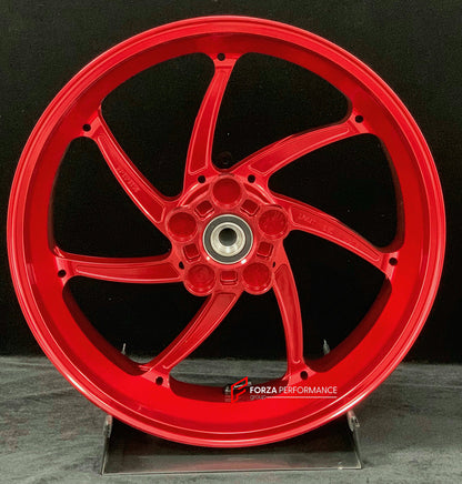 We manufacture premium quality forged motorcycle wheels rims for HONDA X ADV 750 in any design, size, color.

Wheel sizes (motorcycle spec):

Front: 3.5 x 17

Rear: 4.5 x 15

Weight:

Front: 4.3 kg (9.48 lbs)

Rear: 4.7 kg (10.36 lbs)


Finishing: Gloss Red

Forza Performance Group engineers and manufactures each forged motorcycle wheel individually per order. This ensures precise fitment, uncompromised strength, and unique styling. Whether for racing, touring, or daily use — our wheels are built for both p