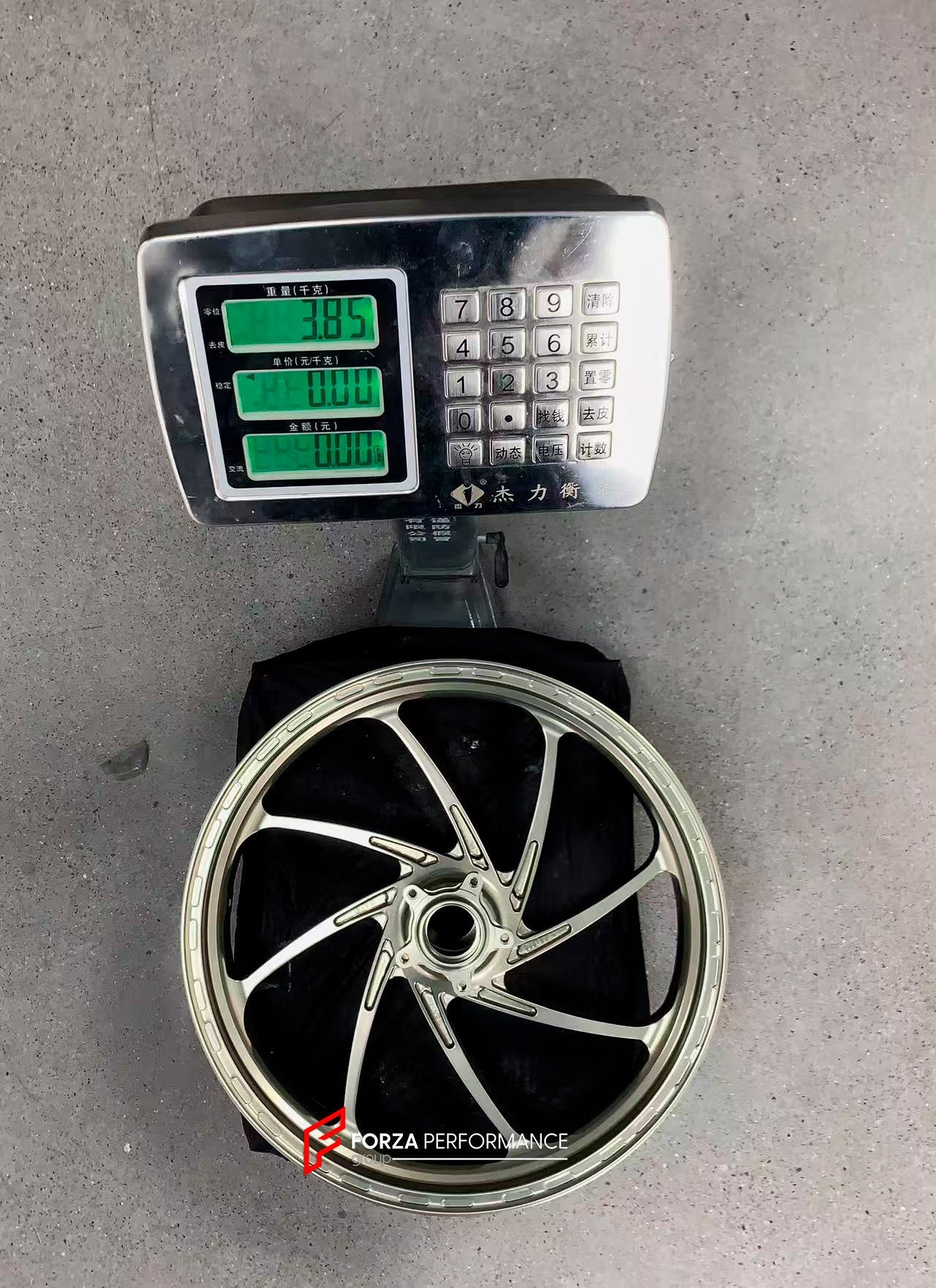 We manufacture premium quality forged motorcycle wheels rims for DUCATI PANIGALE V4 V4S V4R V4 SP2 in any design, size, color.

Wheel sizes (motorcycle spec):

Front: 3.5 x 17

Rear: 6 x 17

Weight:

Front: 3.85 kg (8.05 lbs)

Rear: 3.65 kg (8.49 lbs)


Finishing: Gloss Light Gold

Forza Performance Group engineers and manufactures each forged motorcycle wheel individually per order. This ensures precise fitment, uncompromised strength, and unique styling. Whether for racing, touring, or daily use — our whe