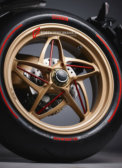 CUSTOM FORGED WHEELS RIMS for MV AGUSTA SUPERVELOCE 1000 SERIE ORO 2023+