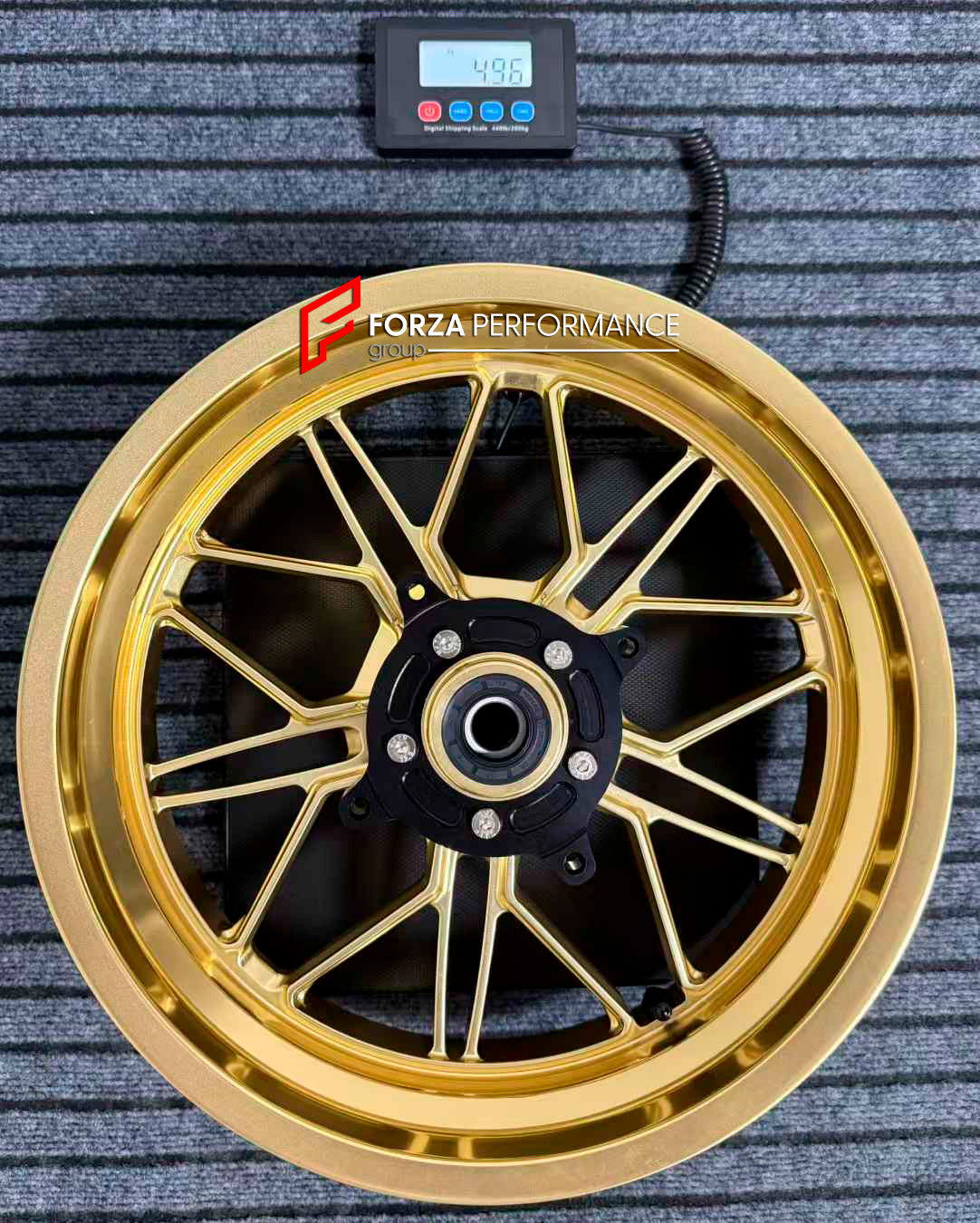 We manufacture premium quality forged motorcycle wheels rims for HONDA FORZA 750 in any design, size, color.

Wheel sizes (motorcycle spec):

Front: 3.5 x 17

Rear: 4.5 x 15

Weight:

Front: 5.31 kg (11,70 lbs)

Rear: 4.96 kg (10,93 lbs)


Finishing: Gloss Gold