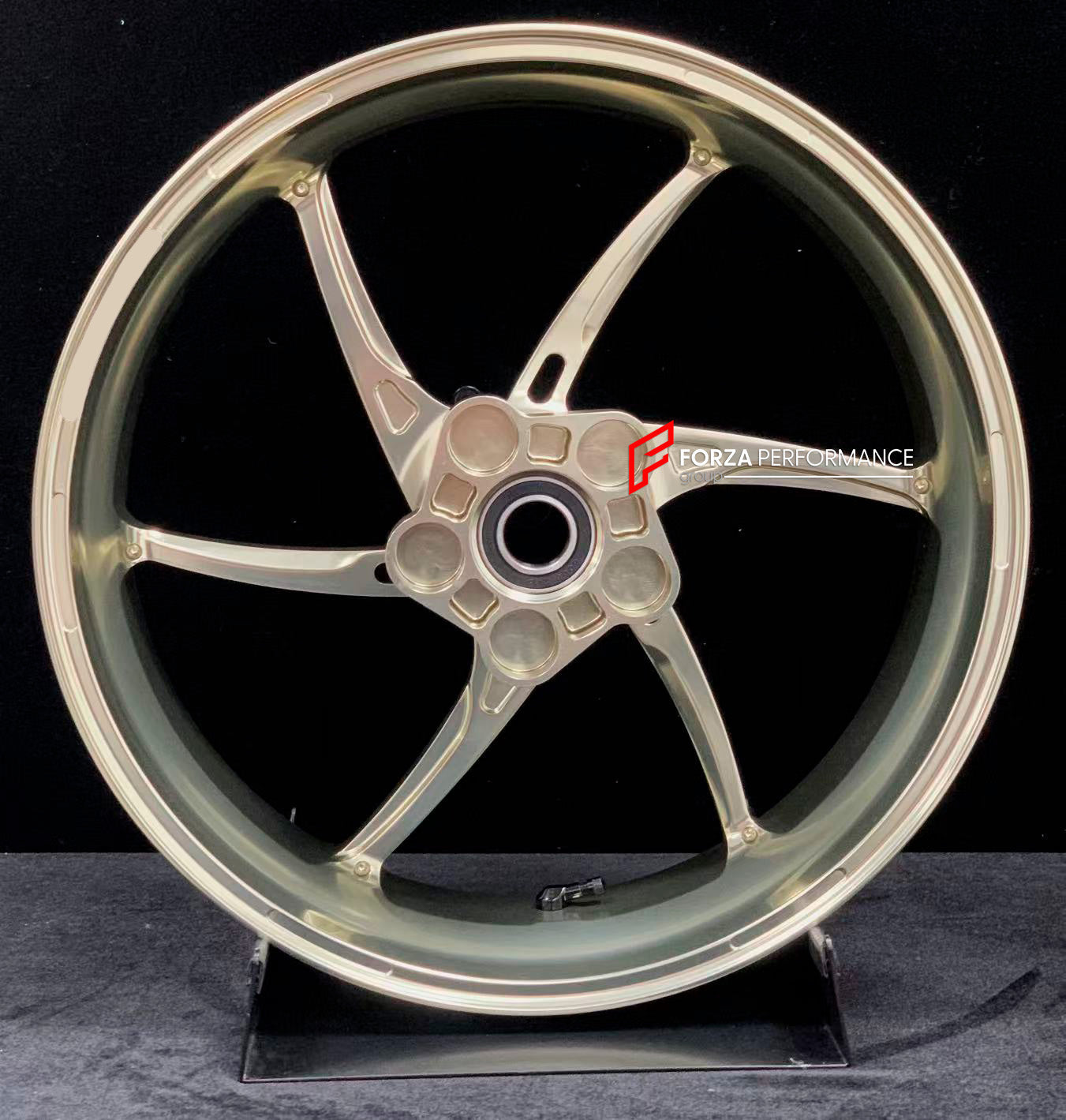 We manufacture premium quality forged motorcycle wheels rims for KAWASAKI ZX6R in any design, size, color.

Wheel sizes (motorcycle spec):

Front: 3.5 x 17

Rear: 5.5 x 17

Weight:

Front: 3.8 kg (8.38 lbs)

Rear: 4.85 kg (10.69 lbs)


Finishing: Gloss Bronze

Forza Performance Group engineers and manufactures each forged motorcycle wheel individually per order. This ensures precise fitment, uncompromised strength, and unique styling. Whether for racing, touring, or daily use — our wheels are built for both