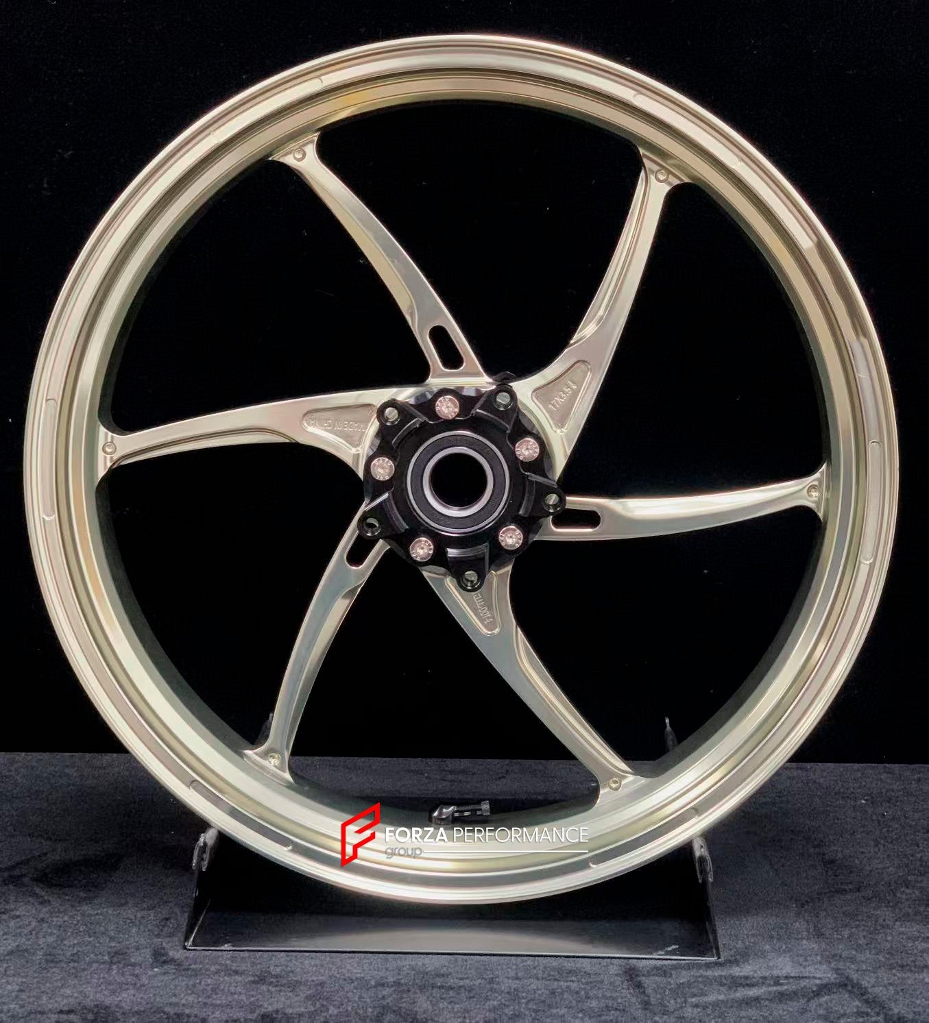 We manufacture premium quality forged motorcycle wheels rims for KAWASAKI ZX6R in any design, size, color.

Wheel sizes (motorcycle spec):

Front: 3.5 x 17

Rear: 5.5 x 17

Weight:

Front: 3.8 kg (8.38 lbs)

Rear: 4.85 kg (10.69 lbs)


Finishing: Gloss Bronze

Forza Performance Group engineers and manufactures each forged motorcycle wheel individually per order. This ensures precise fitment, uncompromised strength, and unique styling. Whether for racing, touring, or daily use — our wheels are built for both