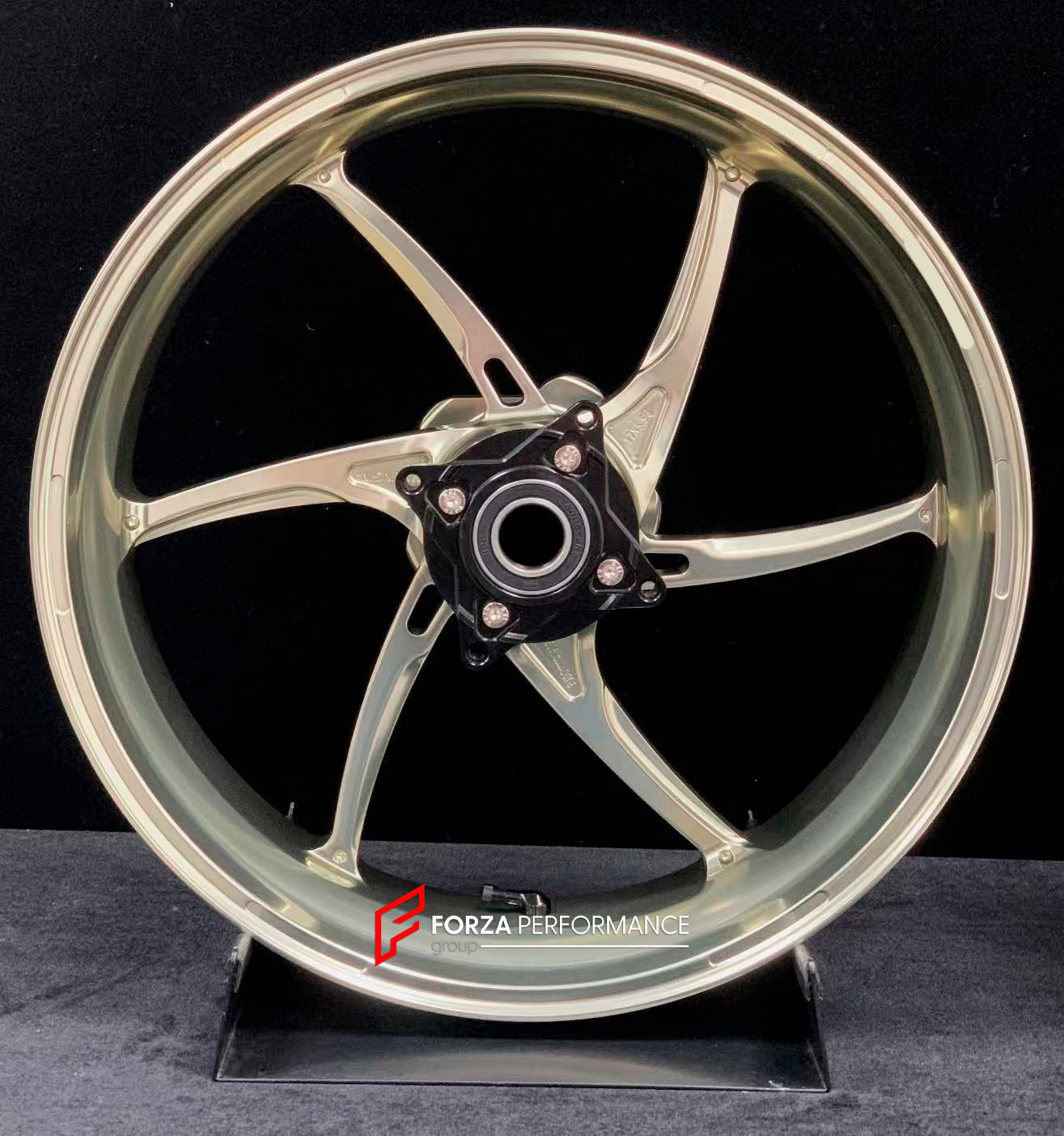 We manufacture premium quality forged motorcycle wheels rims for KAWASAKI ZX6R in any design, size, color.

Wheel sizes (motorcycle spec):

Front: 3.5 x 17

Rear: 5.5 x 17

Weight:

Front: 3.8 kg (8.38 lbs)

Rear: 4.85 kg (10.69 lbs)


Finishing: Gloss Bronze

Forza Performance Group engineers and manufactures each forged motorcycle wheel individually per order. This ensures precise fitment, uncompromised strength, and unique styling. Whether for racing, touring, or daily use — our wheels are built for both