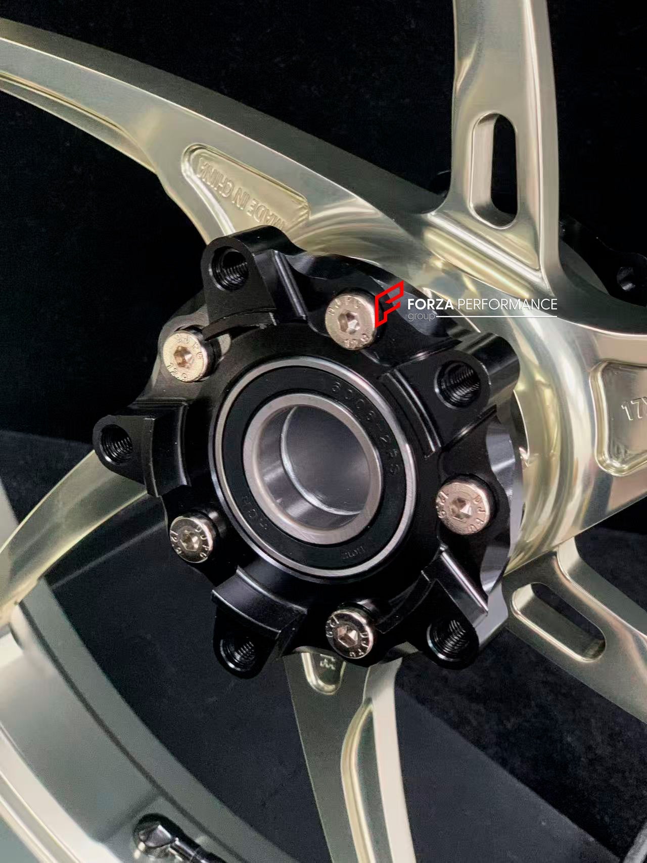 We manufacture premium quality forged motorcycle wheels rims for KAWASAKI ZX6R in any design, size, color.

Wheel sizes (motorcycle spec):

Front: 3.5 x 17

Rear: 5.5 x 17

Weight:

Front: 3.8 kg (8.38 lbs)

Rear: 4.85 kg (10.69 lbs)


Finishing: Gloss Bronze

Forza Performance Group engineers and manufactures each forged motorcycle wheel individually per order. This ensures precise fitment, uncompromised strength, and unique styling. Whether for racing, touring, or daily use — our wheels are built for both