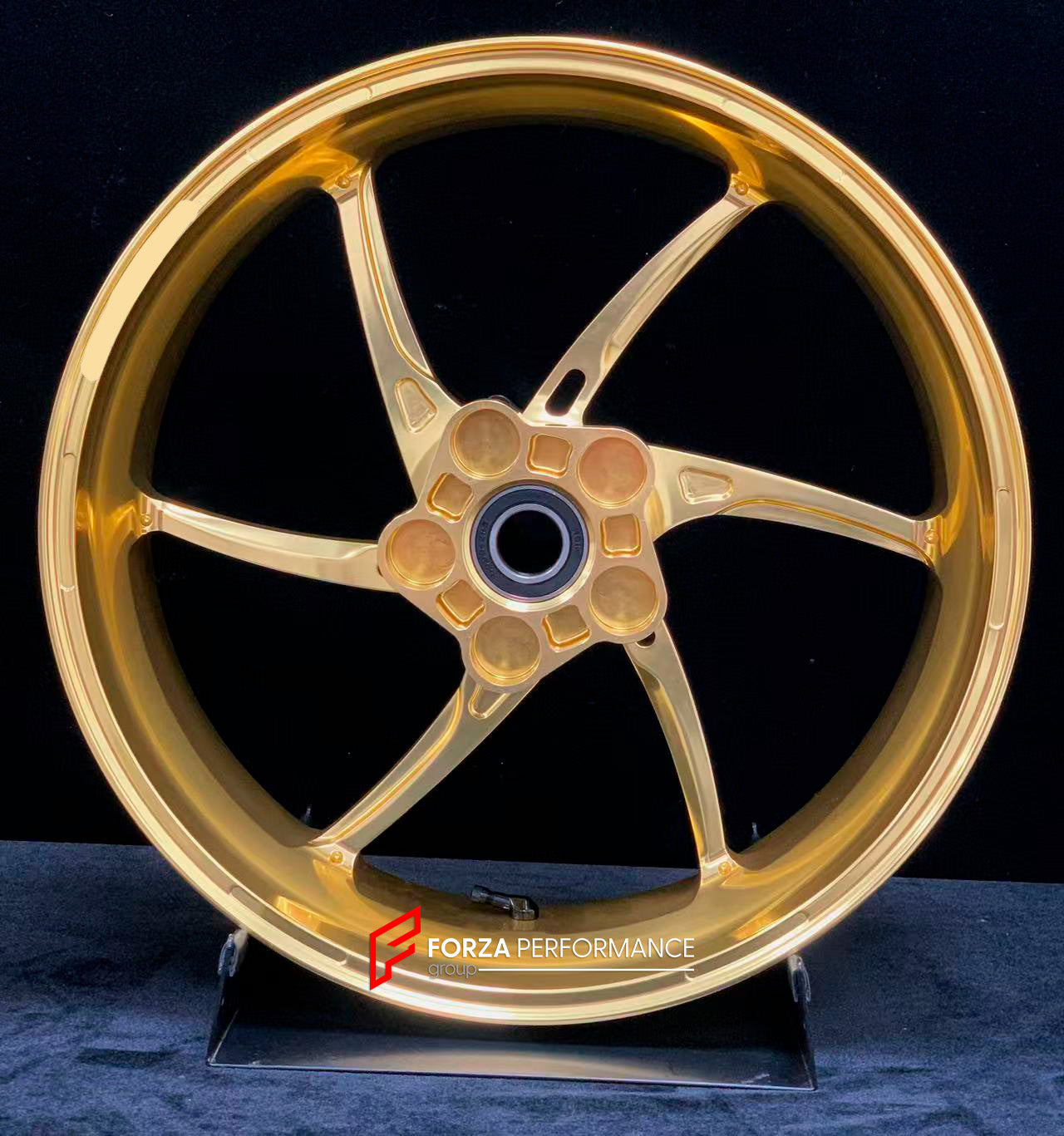 We manufacture premium quality forged motorcycle wheels rims for KAWASAKI ZX6R in any design, size, color.

Wheel sizes (motorcycle spec):

Front: 3.5 x 17

Rear: 5.5 x 17

Weight:

Front: 3.8 kg (8.38 lbs)

Rear: 4.85 kg (10.69 lbs)


Finishing: Gloss Gold

Forza Performance Group engineers and manufactures each forged motorcycle wheel individually per order. This ensures precise fitment, uncompromised strength, and unique styling. Whether for racing, touring, or daily use — our wheels are built for both p