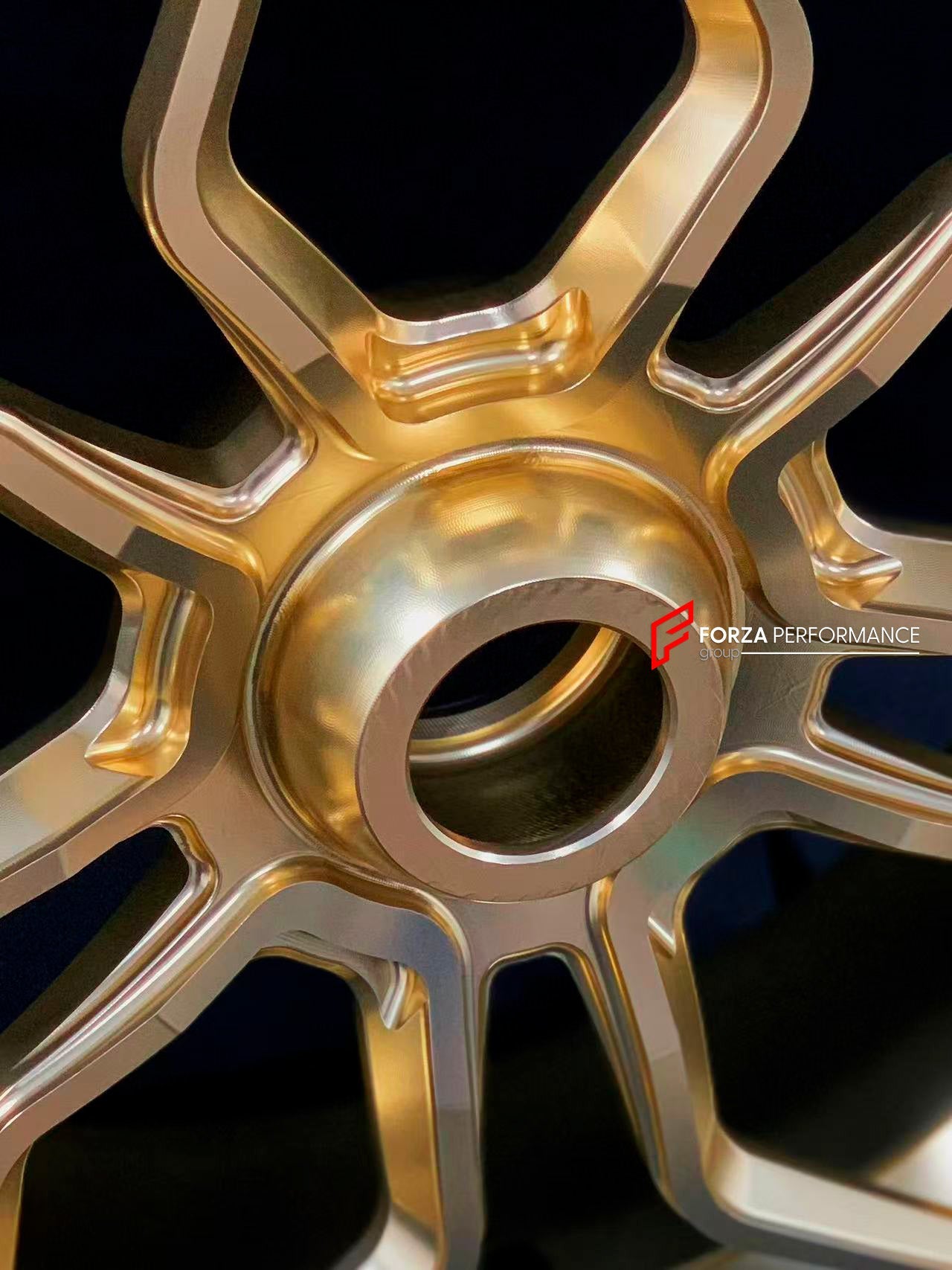 We manufacture premium quality forged motorcycle wheels rims for KTM 1290 in any design, size, color.

Wheel sizes (motorcycle spec):

Front: 3.5 x 17

Rear: 6 x 17

Weight:

Front: 3.8 kg (8.38 lbs)

Rear: 4.1 kg (9.04 lbs)

Finishing: Gloss Gold

Forza Performance Group engineers and manufactures each forged motorcycle wheel individually per order. This ensures precise fitment, uncompromised strength, and unique styling. Whether for racing, touring, or daily use — our wheels are built for both performance