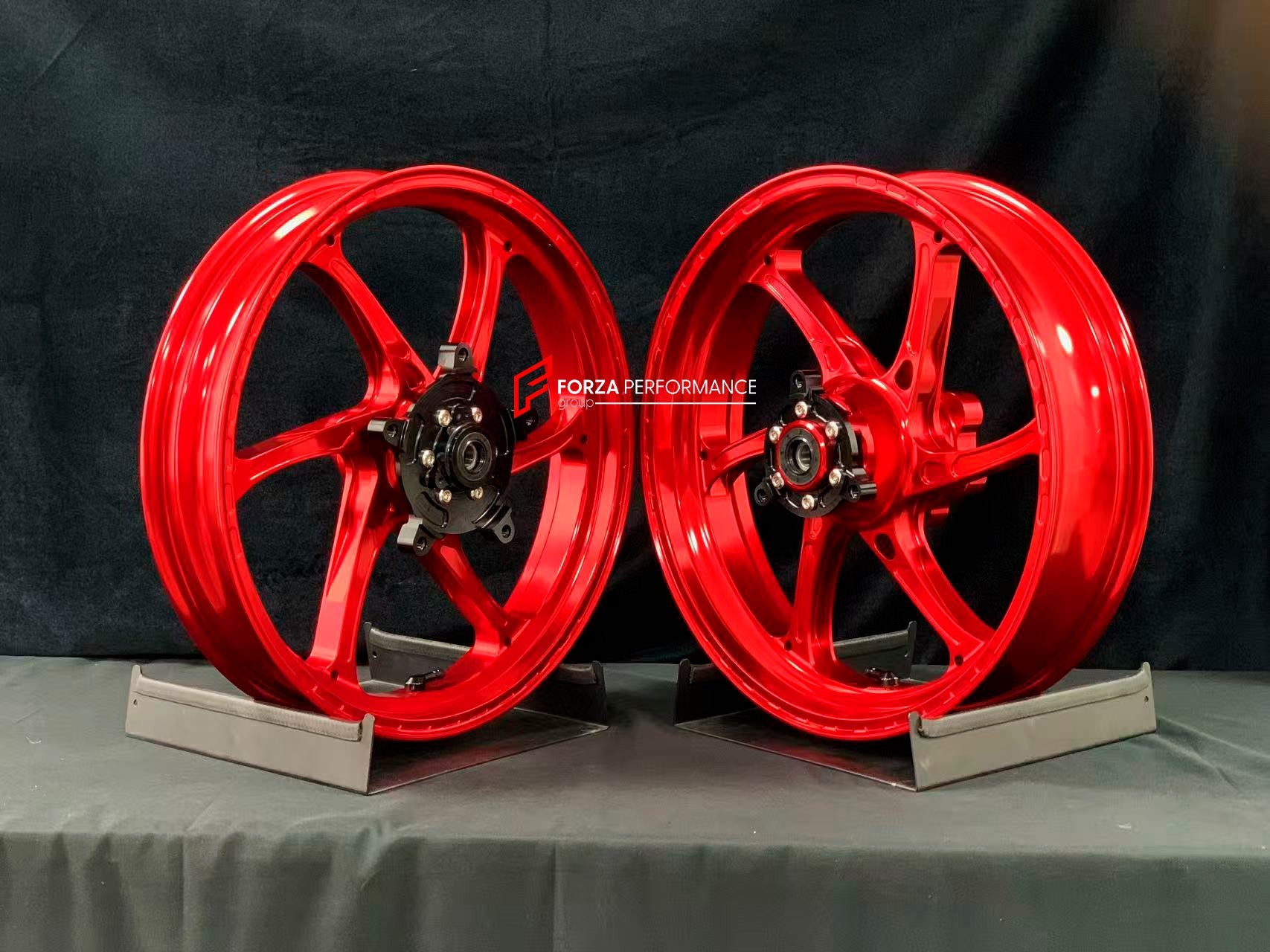 We manufacture premium quality forged motorcycle wheels rims for KAWASAKI NINJA 400 400R in any design, size, color.

Wheel sizes (motorcycle spec):

Front: 3 x 17

Rear: 4 x 17

Weight:

Front: 3.65 kg (8.05 lbs)

Rear: 4.7 kg (10.36 lbs)


Finishing: Gloss Red

Forza Performance Group engineers and manufactures each forged motorcycle wheel individually per order. This ensures precise fitment, uncompromised strength, and unique styling. Whether for racing, touring, or daily use — our wheels are built for b