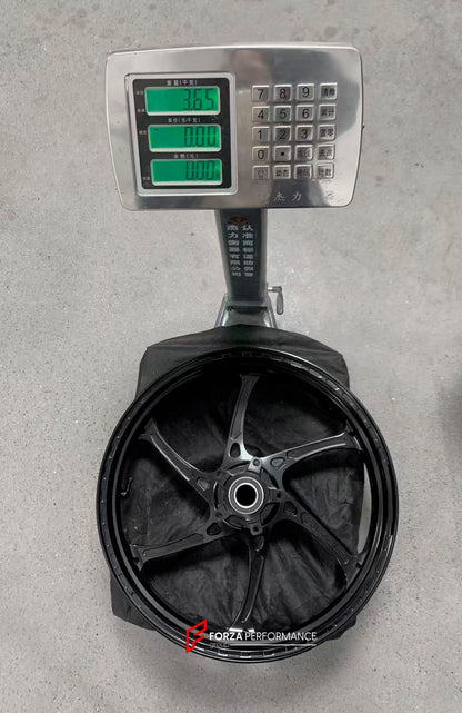 We manufacture premium quality forged motorcycle wheels rims for KAWASAKI Z1000 Z1000R Z1000SX NINJA 1000 in any design, size, color.

Wheel sizes (motorcycle spec):

Front: 3.5 x 17

Rear: 6 x 17

Weight:

Front: 3.65 kg (8.05 lbs)

Rear: 4.85 kg (10.69 lbs)


Finishing: Satin Gold

Forza Performance Group engineers and manufactures each forged motorcycle wheel individually per order. This ensures precise fitment, uncompromised strength, and unique styling. Whether for racing, touring, or daily use — our w