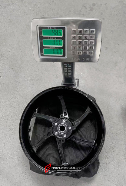 We manufacture premium quality forged motorcycle wheels rims for KAWASAKI Z1000 Z1000R Z1000SX NINJA 1000 in any design, size, color.

Wheel sizes (motorcycle spec):

Front: 3.5 x 17

Rear: 6 x 17

Weight:

Front: 3.65 kg (8.05 lbs)

Rear: 4.85 kg (10.69 lbs)


Finishing: Satin Gold

Forza Performance Group engineers and manufactures each forged motorcycle wheel individually per order. This ensures precise fitment, uncompromised strength, and unique styling. Whether for racing, touring, or daily use — our w