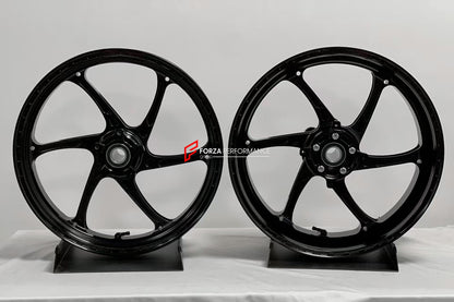 We manufacture premium quality forged motorcycle wheels rims for KAWASAKI Z1000 Z1000R Z1000SX NINJA 1000 in any design, size, color.

Wheel sizes (motorcycle spec):

Front: 3.5 x 17

Rear: 6 x 17

Weight:

Front: 3.65 kg (8.05 lbs)

Rear: 4.85 kg (10.69 lbs)


Finishing: Satin Gold

Forza Performance Group engineers and manufactures each forged motorcycle wheel individually per order. This ensures precise fitment, uncompromised strength, and unique styling. Whether for racing, touring, or daily use — our w