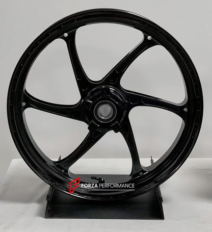 We manufacture premium quality forged motorcycle wheels rims for KAWASAKI Z1000 Z1000R Z1000SX NINJA 1000 in any design, size, color.

Wheel sizes (motorcycle spec):

Front: 3.5 x 17

Rear: 6 x 17

Weight:

Front: 3.65 kg (8.05 lbs)

Rear: 4.85 kg (10.69 lbs)


Finishing: Satin Gold

Forza Performance Group engineers and manufactures each forged motorcycle wheel individually per order. This ensures precise fitment, uncompromised strength, and unique styling. Whether for racing, touring, or daily use — our w