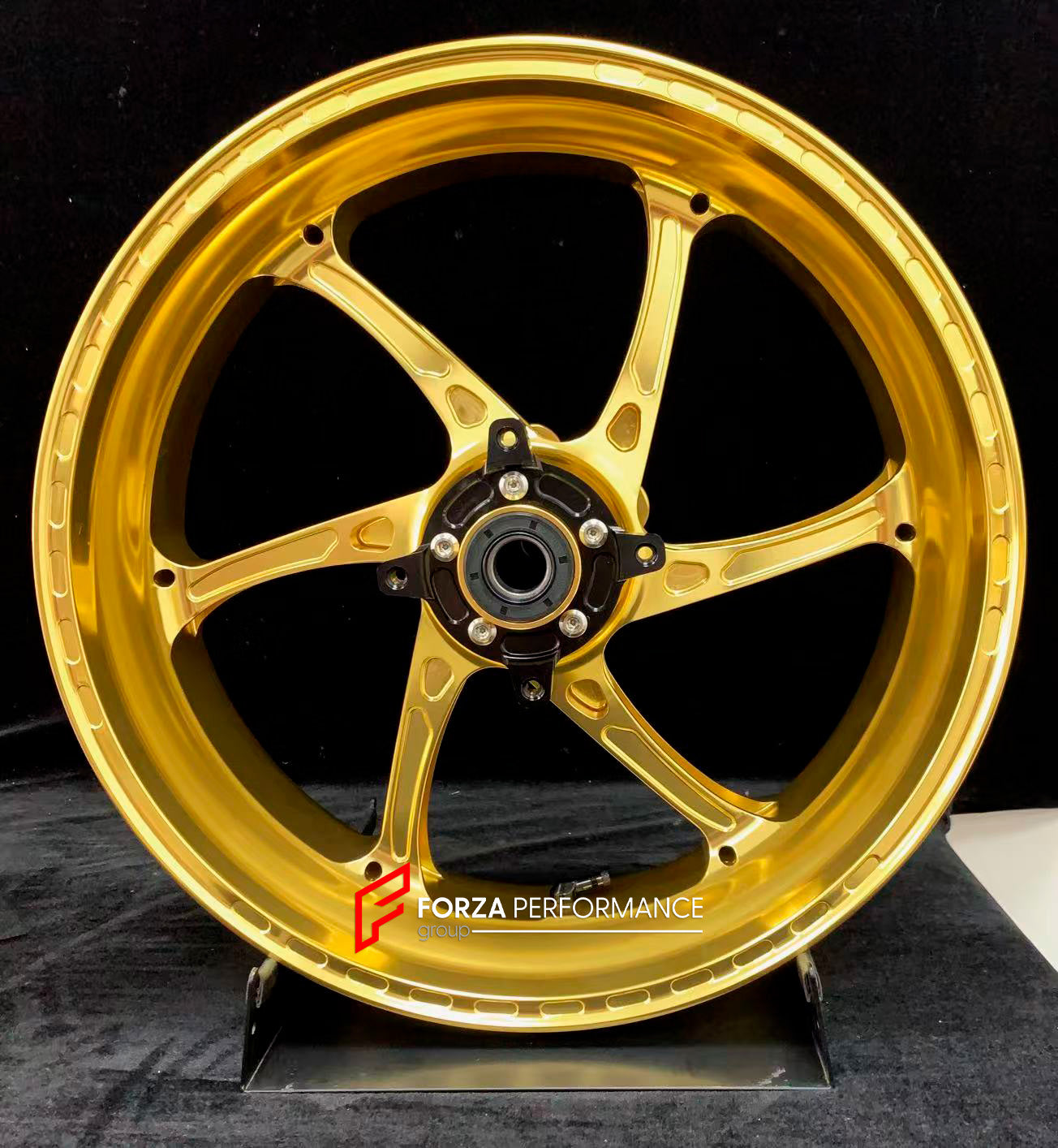 We manufacture premium quality forged motorcycle wheels rims for KAWASAKI ZX10R ZX10RR in any design, size, color.

Wheel sizes (motorcycle spec):

Front: 3.5 x 17

Rear: 6 x 17

Weight:

Front: 3.55 kg (7.82 lbs)

Rear: 5.05 kg (11.13 lbs)


Finishing: Gloss Gold

Forza Performance Group engineers and manufactures each forged motorcycle wheel individually per order. This ensures precise fitment, uncompromised strength, and unique styling. Whether for racing, touring, or daily use — our wheels are built for