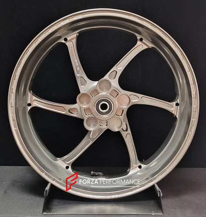 We manufacture premium quality forged motorcycle wheels rims for KAWASAKI ZX4R ZX4RSE in any design, size, color.

Wheel sizes (motorcycle spec):

Front: 3.5 x 17

Rear: 4.5 x 17

Finishing: Satin Silver

Forza Performance Group engineers and manufactures each forged motorcycle wheel individually per order. This ensures precise fitment, uncompromised strength, and unique styling. Whether for racing, touring, or daily use — our wheels are built for both performance and design.
