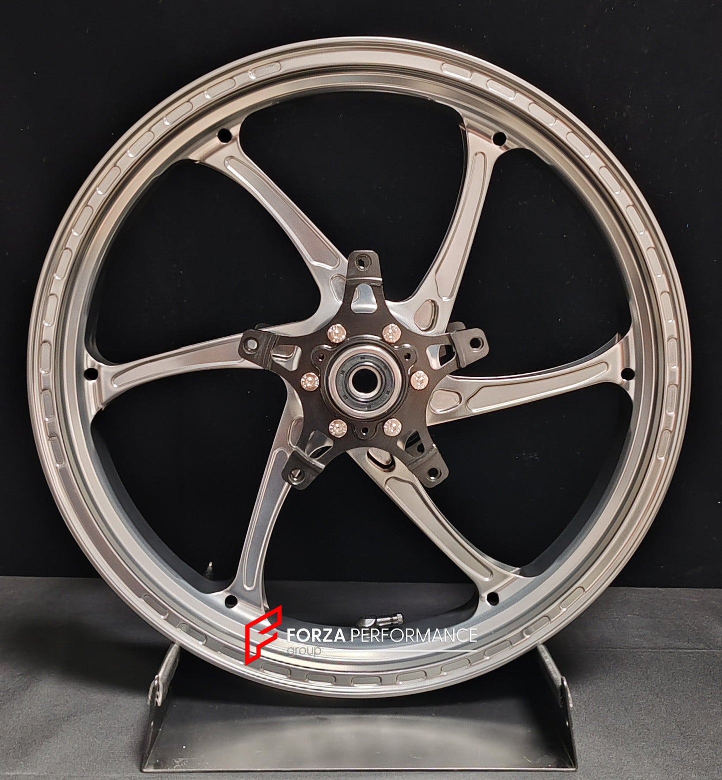 We manufacture premium quality forged motorcycle wheels rims for KAWASAKI ZX4R ZX4RSE in any design, size, color.

Wheel sizes (motorcycle spec):

Front: 3.5 x 17

Rear: 4.5 x 17

Finishing: Satin Silver

Forza Performance Group engineers and manufactures each forged motorcycle wheel individually per order. This ensures precise fitment, uncompromised strength, and unique styling. Whether for racing, touring, or daily use — our wheels are built for both performance and design.