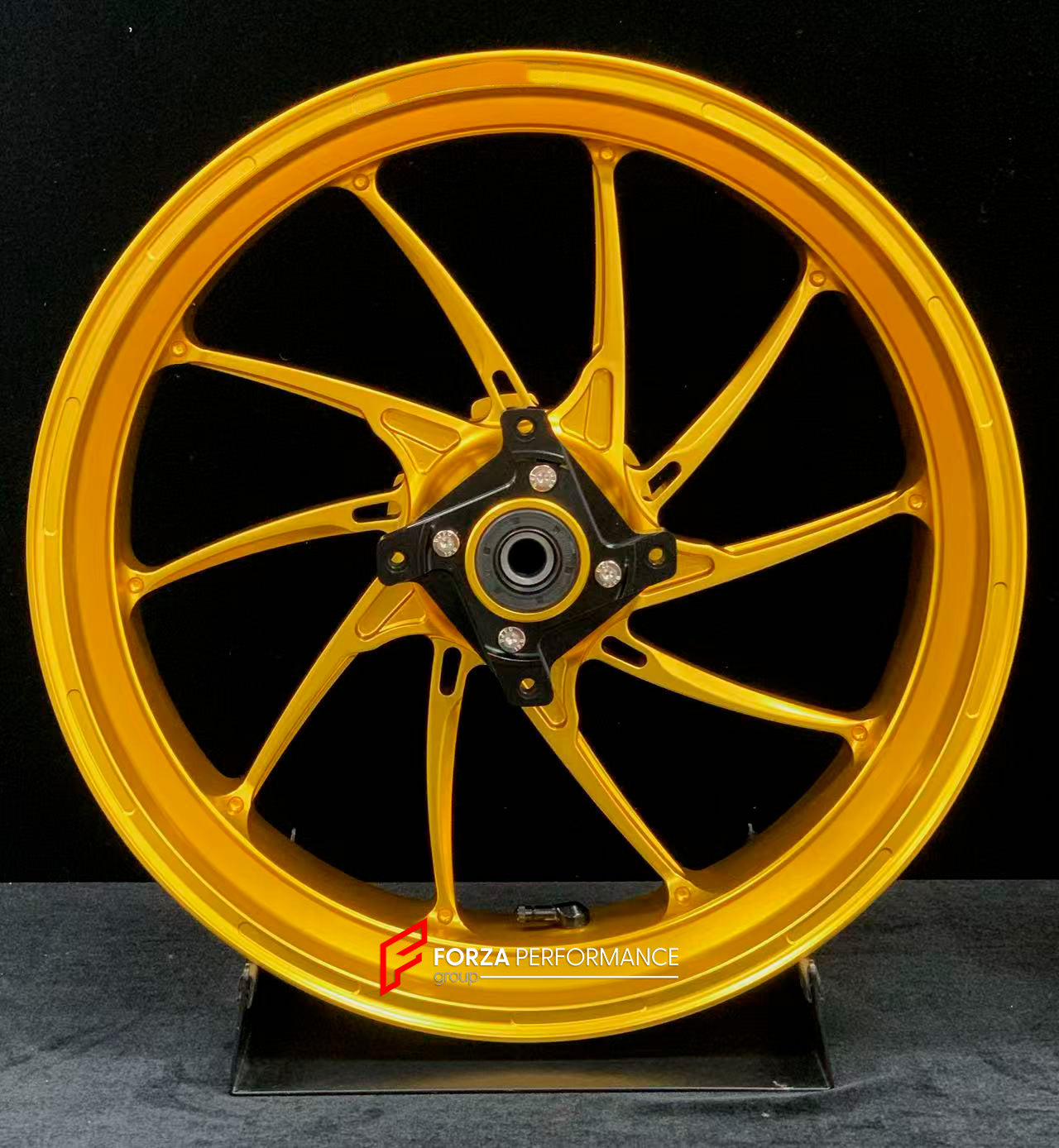 We manufacture premium quality forged motorcycle wheels rims for KAWASAKI ZX4R ZX4RSE in any design, size, color.

Wheel sizes (motorcycle spec):

Front: 3.5 x 17

Rear: 4.5 x 17

Weight:

Front: 5.05 kg (11.13 lbs)

Rear: 5.05 kg (11.13 lbs)


Finishing: Satin Gold

Forza Performance Group engineers and manufactures each forged motorcycle wheel individually per order. This ensures precise fitment, uncompromised strength, and unique styling. Whether for racing, touring, or daily use — our wheels are built f