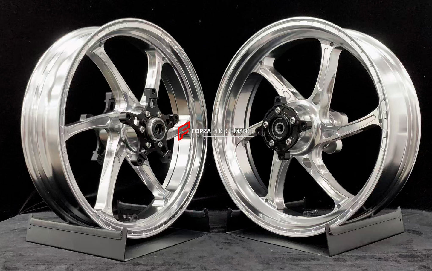 We manufacture premium quality forged motorcycle wheels rims for KAWASAKI ZX4R ZX4RSE in any design, size, color.

Wheel sizes (motorcycle spec):

Front: 3.5 x 17

Rear: 4.5 x 17

Weight:

Front: 4.35 kg (9.59 lbs)

Rear: 4.7 kg (10.36 lbs)


Finishing: Gloss Silver

Forza Performance Group engineers and manufactures each forged motorcycle wheel individually per order. This ensures precise fitment, uncompromised strength, and unique styling. Whether for racing, touring, or daily use — our wheels are built f