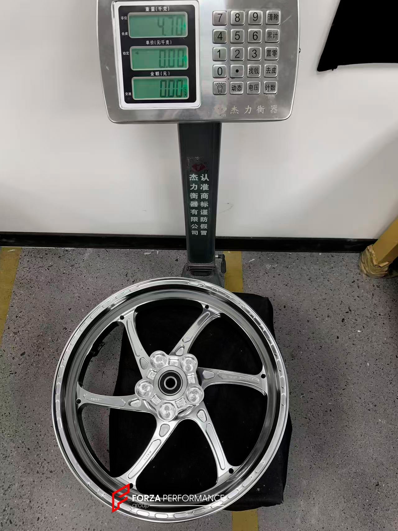 We manufacture premium quality forged motorcycle wheels rims for KAWASAKI ZX4R ZX4RSE in any design, size, color.

Wheel sizes (motorcycle spec):

Front: 3.5 x 17

Rear: 4.5 x 17

Weight:

Front: 4.35 kg (9.59 lbs)

Rear: 4.7 kg (10.36 lbs)


Finishing: Gloss Silver

Forza Performance Group engineers and manufactures each forged motorcycle wheel individually per order. This ensures precise fitment, uncompromised strength, and unique styling. Whether for racing, touring, or daily use — our wheels are built f