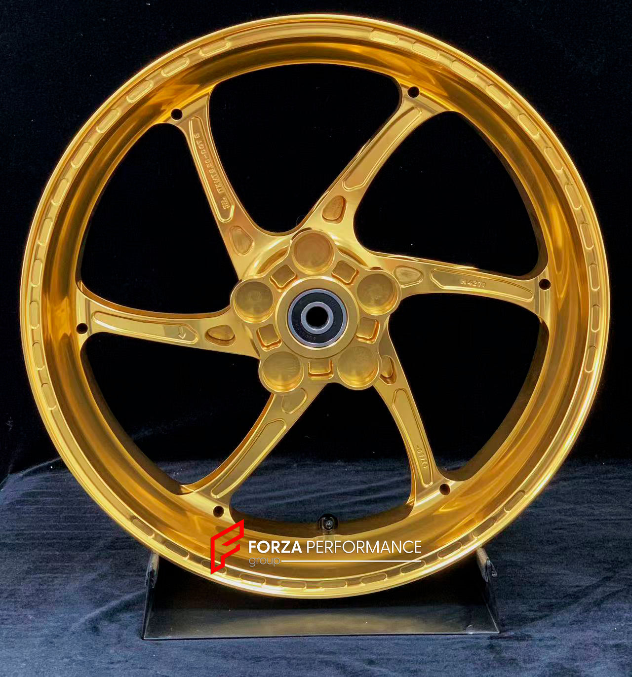 We manufacture premium quality forged motorcycle wheels rims for KAWASAKI ZX4R ZX4RSE in any design, size, color.

Wheel sizes (motorcycle spec):

Front: 3.5 x 17

Rear: 4.5 x 17

Weight:

Front: 4.35 kg (9.59 lbs)

Rear: 4.85 kg (10.69 lbs)


Finishing: Gloss Gold

Forza Performance Group engineers and manufactures each forged motorcycle wheel individually per order. This ensures precise fitment, uncompromised strength, and unique styling. Whether for racing, touring, or daily use — our wheels are built fo