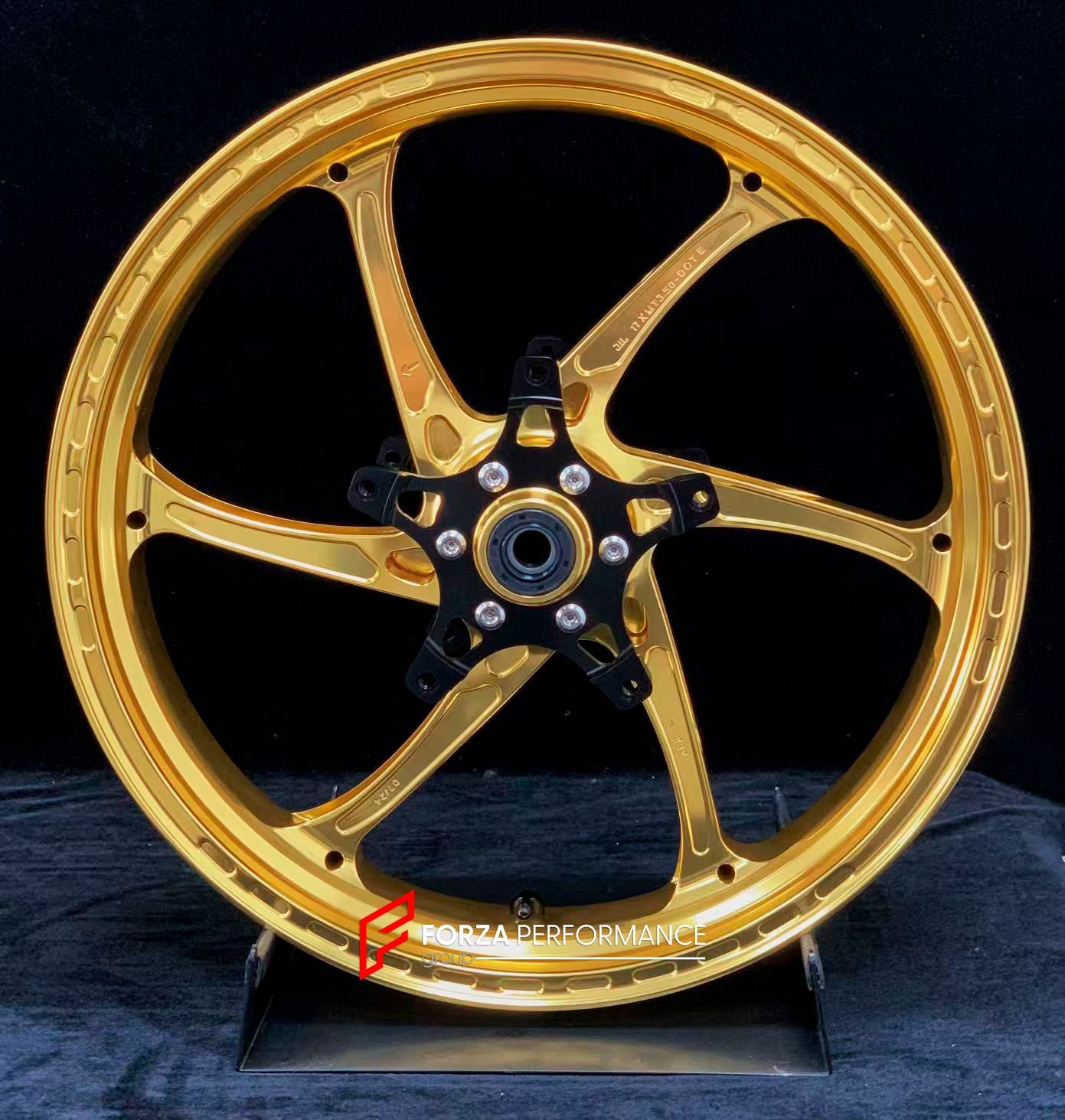 We manufacture premium quality forged motorcycle wheels rims for KAWASAKI ZX4R ZX4RSE in any design, size, color.

Wheel sizes (motorcycle spec):

Front: 3.5 x 17

Rear: 4.5 x 17

Weight:

Front: 4.35 kg (9.59 lbs)

Rear: 4.85 kg (10.69 lbs)


Finishing: Gloss Gold

Forza Performance Group engineers and manufactures each forged motorcycle wheel individually per order. This ensures precise fitment, uncompromised strength, and unique styling. Whether for racing, touring, or daily use — our wheels are built fo